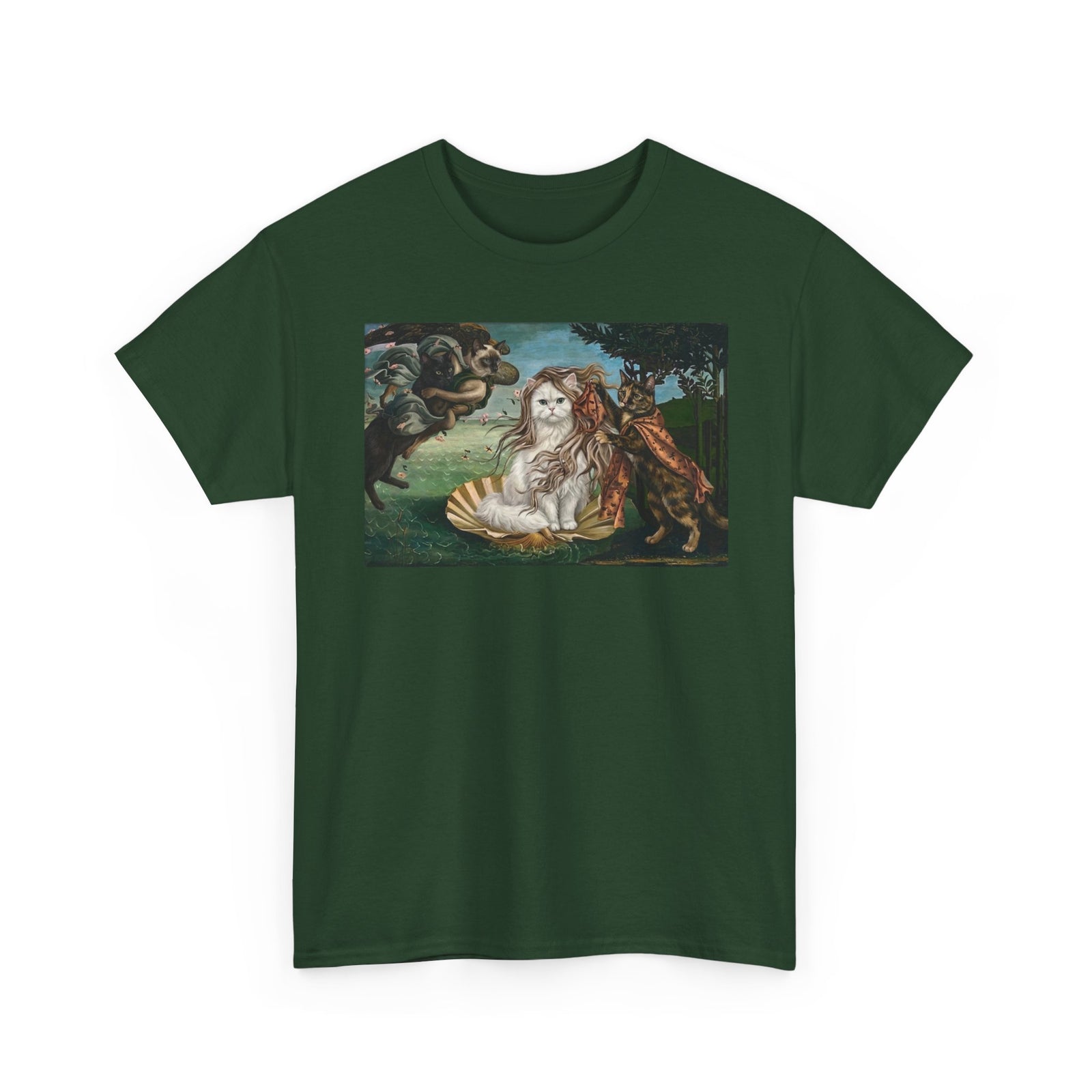 Birth of Venus Kitty T-Shirt — Vintage Art Cat Tee