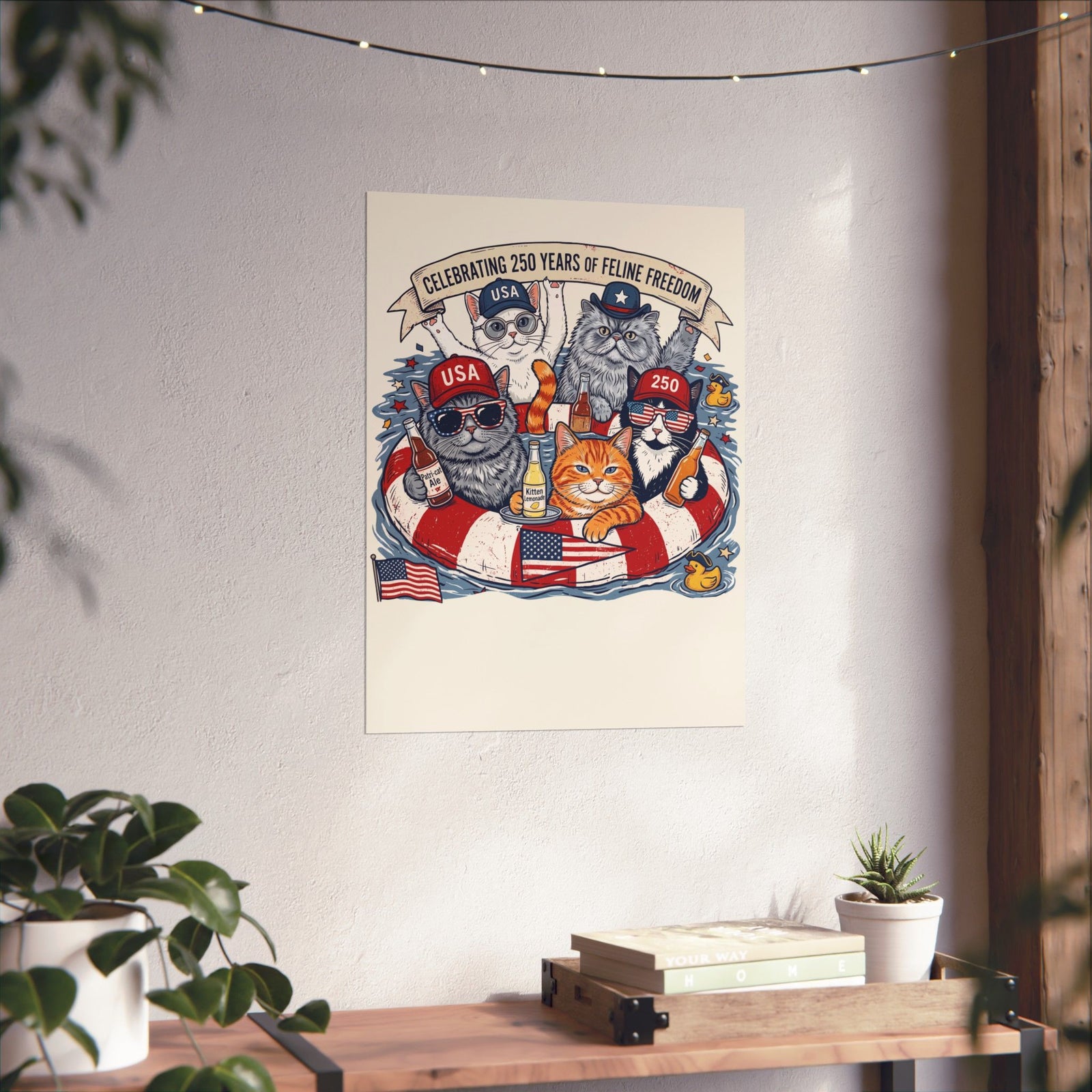250 Years of Feline Freedom Poster