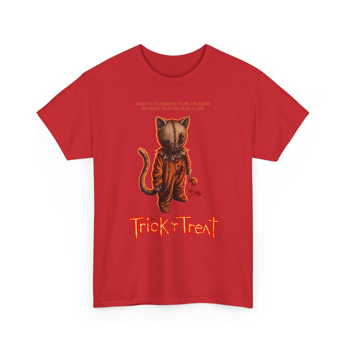 Trick 'r Treat Sam Cat T-Shirt — Horror Movie Sam Feline Graphic Tee