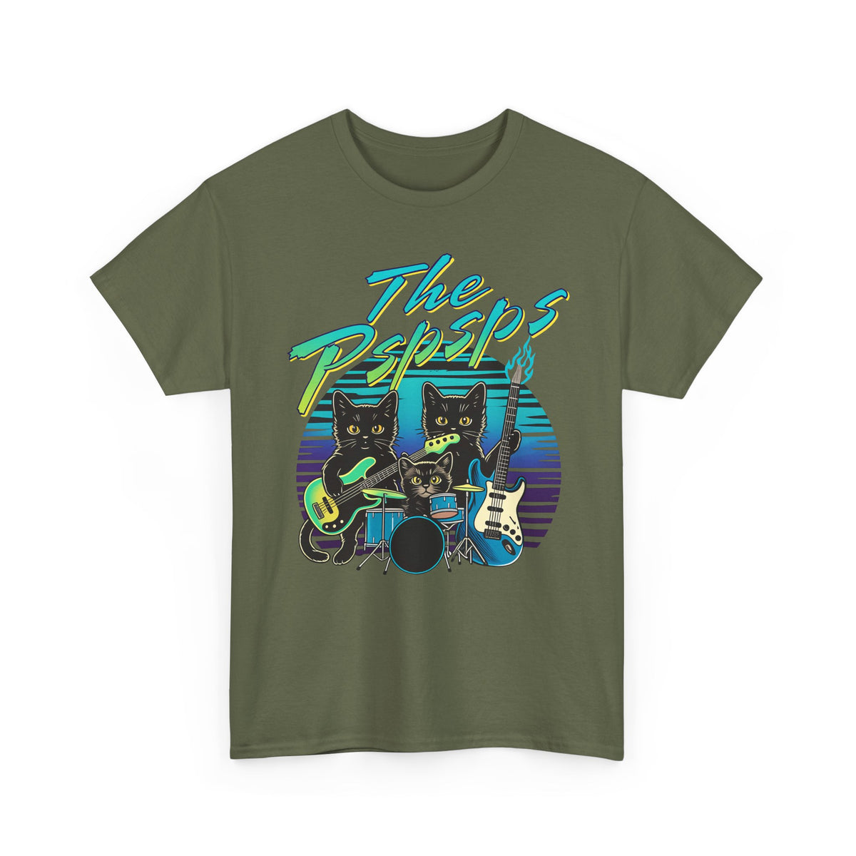 Pspsps Cat Band T-Shirt