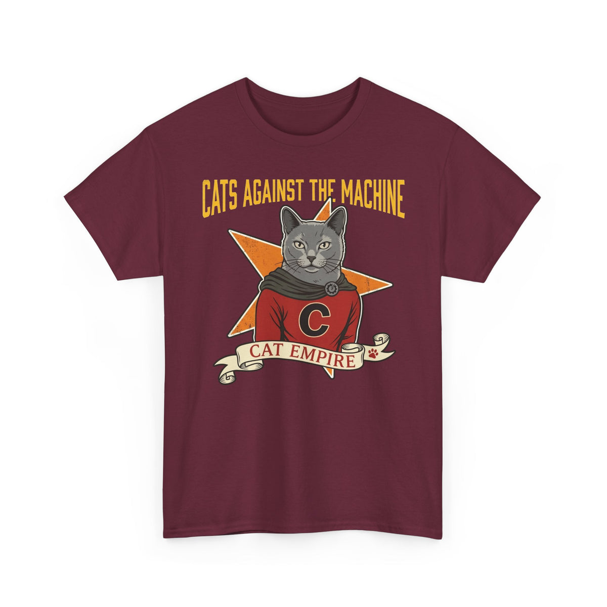 Cat Against the Machine Tee — Cat Empire Graphic T-Shirt