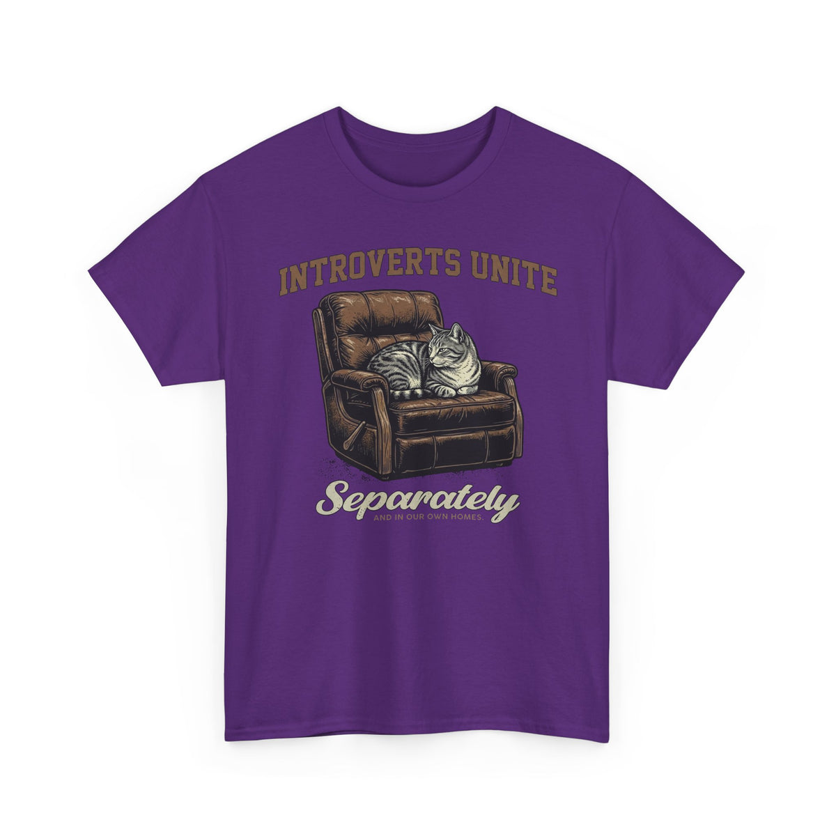 Introverts Unite Cat T-Shirt — Funny Cat Graphic Tee for Introverts