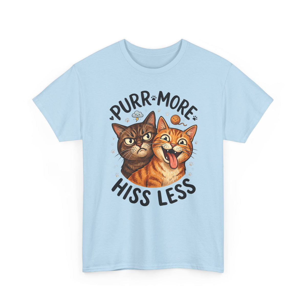 Purr More Hiss Less Cat T-Shirt