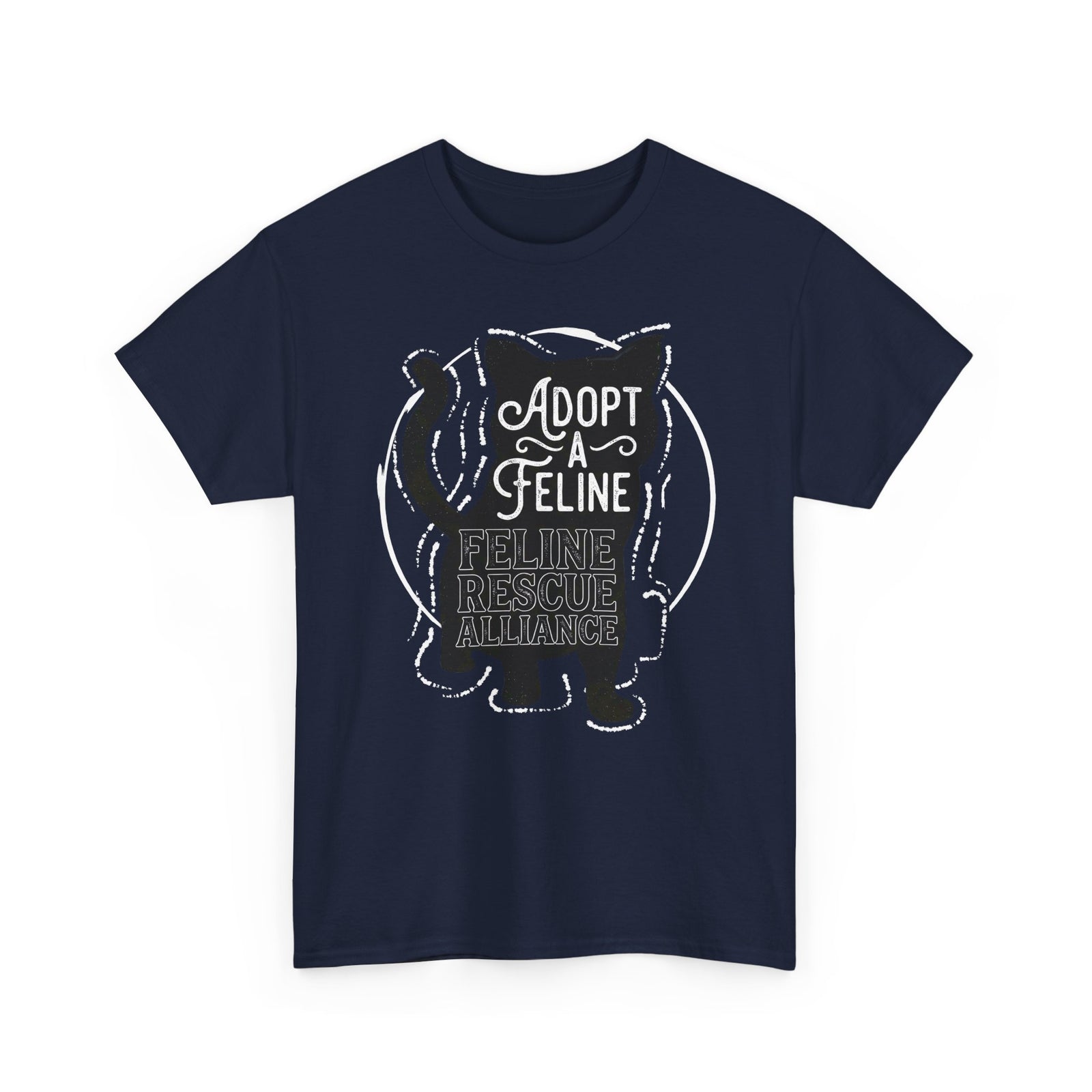 Adopt a Feline T-Shirt – Feline Rescue Alliance Cat Shirt, Cat Lover Graphic Tee