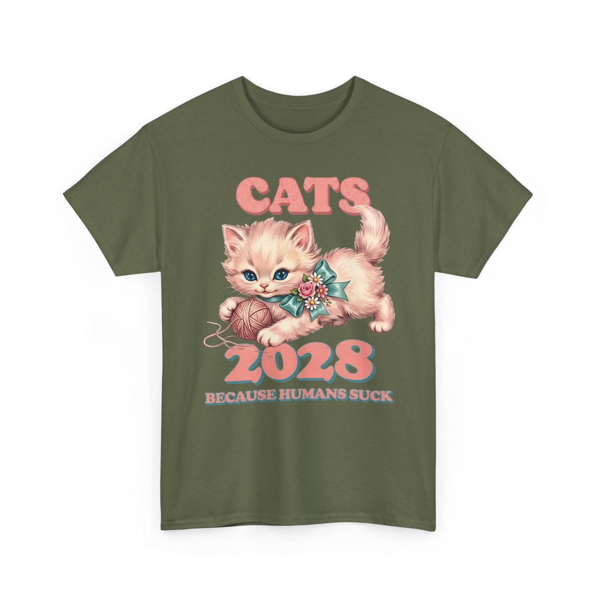 Vote for Cats T-Shirt  Funny Cat Political Tee