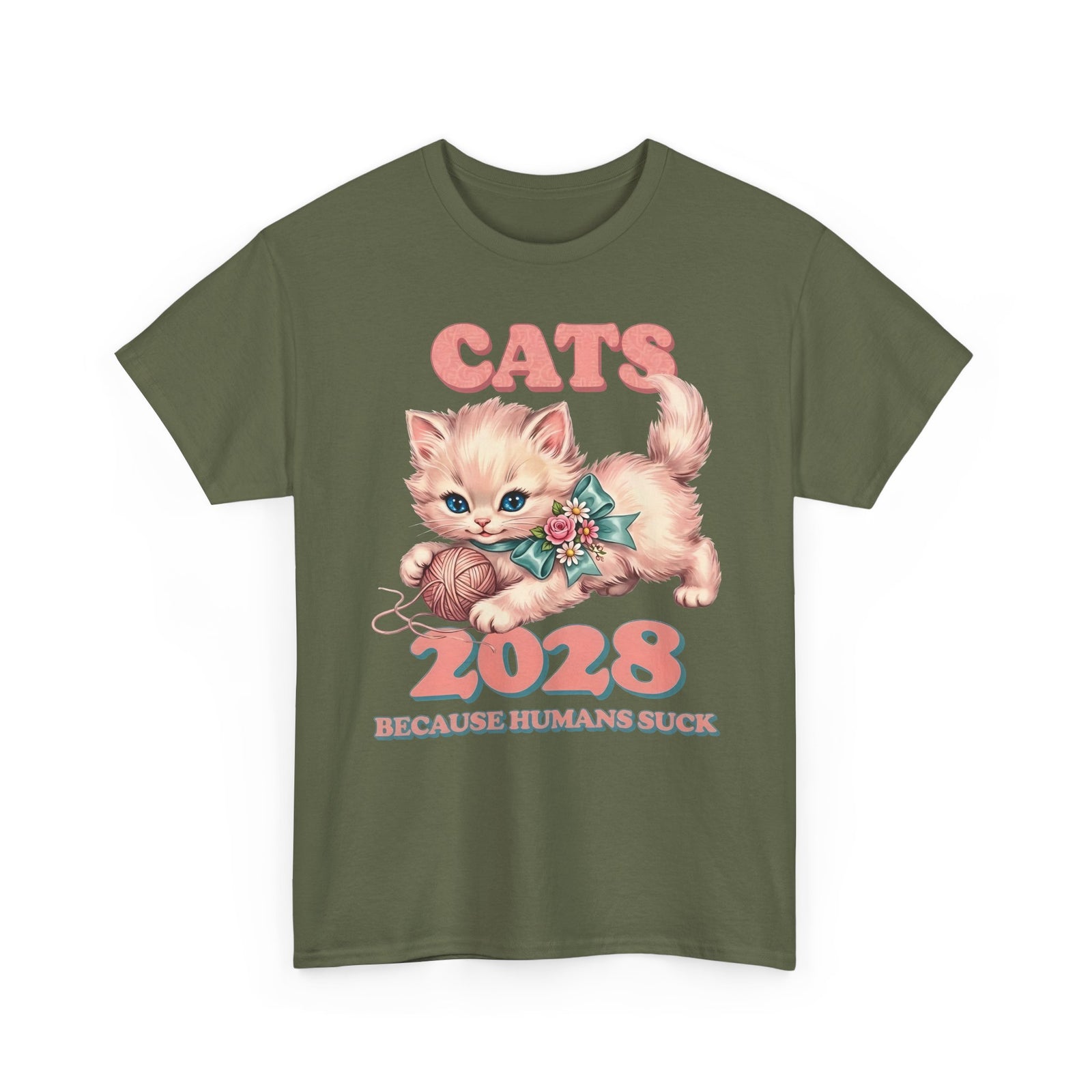 Vote for Cats T-Shirt  Funny Cat Political Tee