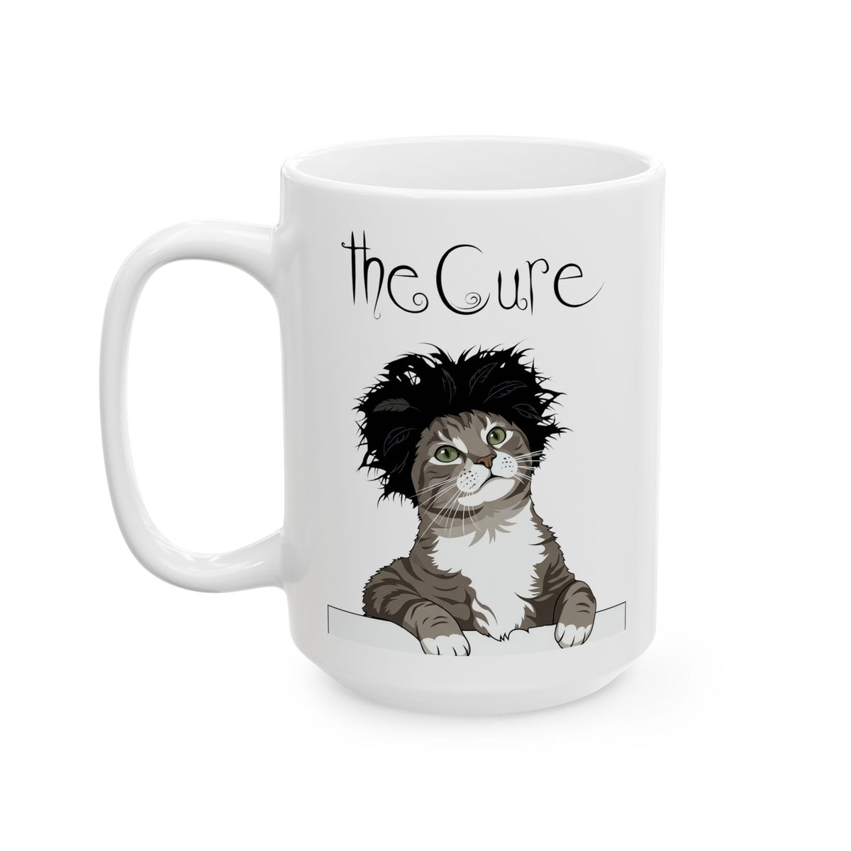 The Cure Kitten Band Mug Cute Cat