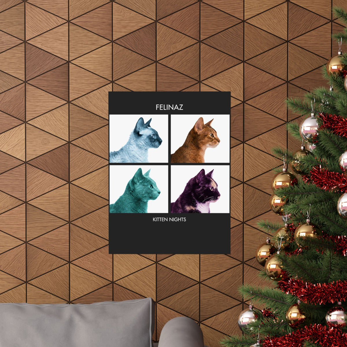 Felinaz Kitten Night Cat Parody Poster
