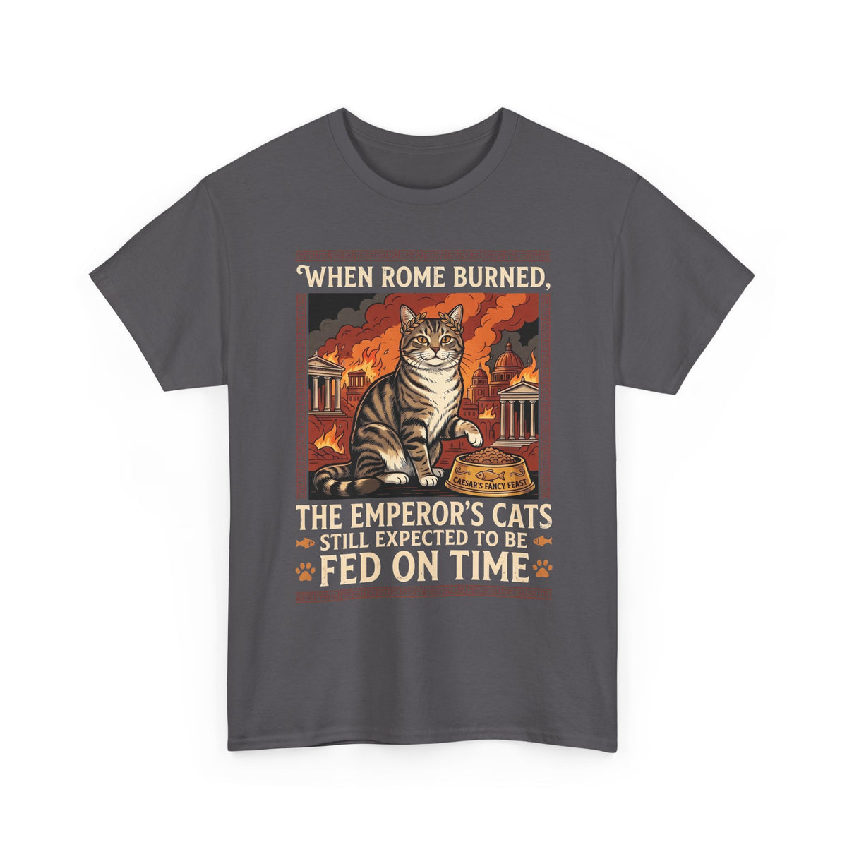 Ancient Roman 'Caesar' Cat Lover Tee