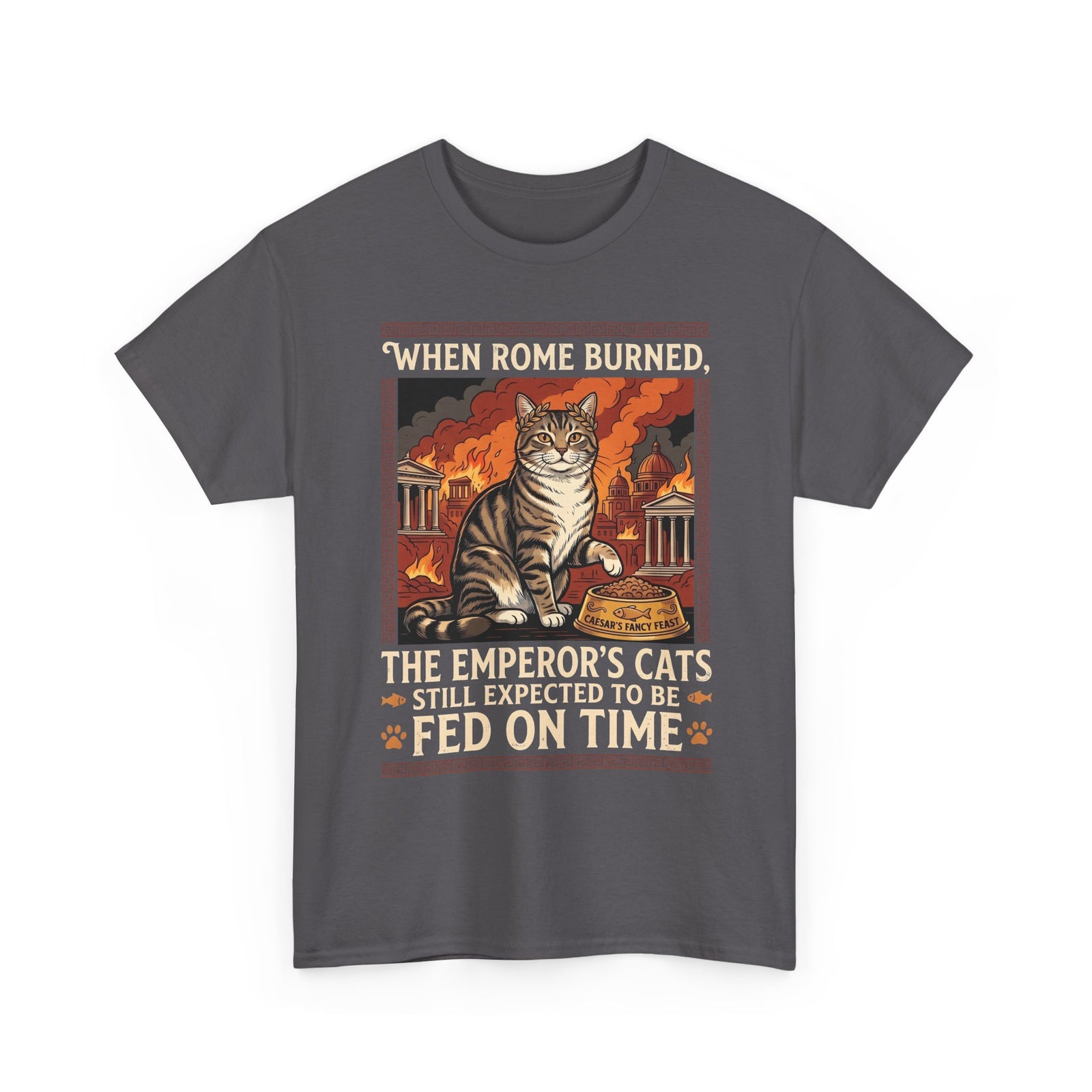 Ancient Roman 'Caesar' Cat Lover Tee