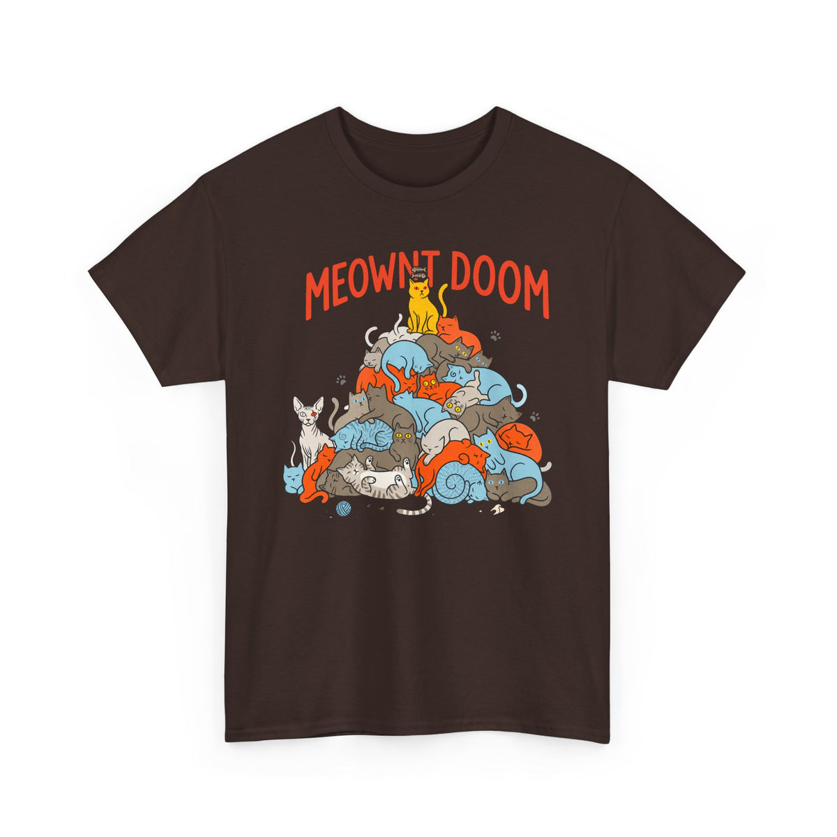 Meownt Doom T-Shirt — Funny Cat 'meownt doom' Graphic Tee