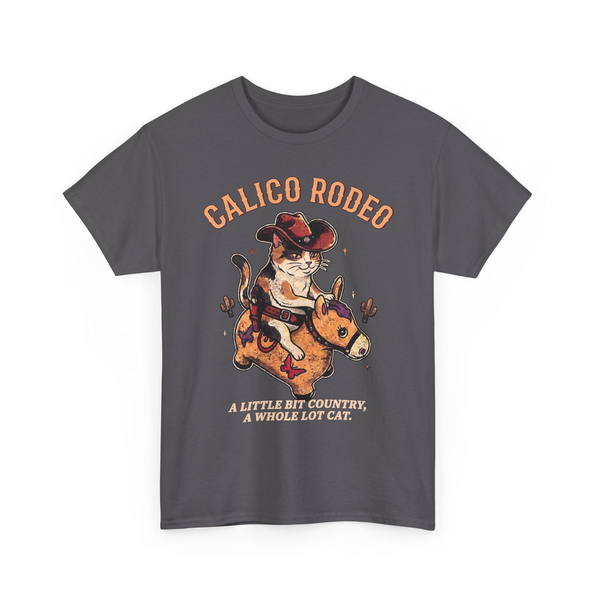 Calico Rodeo Cowgirl Cat Shirt — Funny Country Western Cat T-Shirt