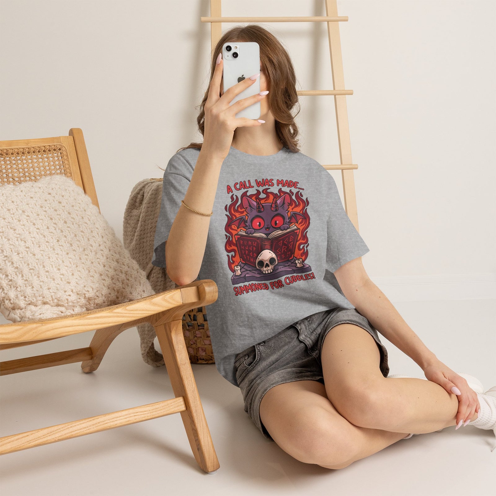 Summoned for Cuddles Cat T-Shirt — "A Call Was Made" Cute Cat Tee