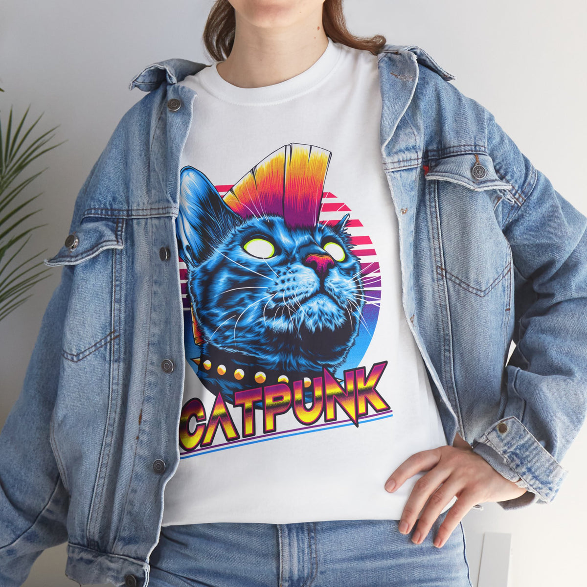 Cat Punk T-Shirt — Punk Rock Cat Graphic Tee