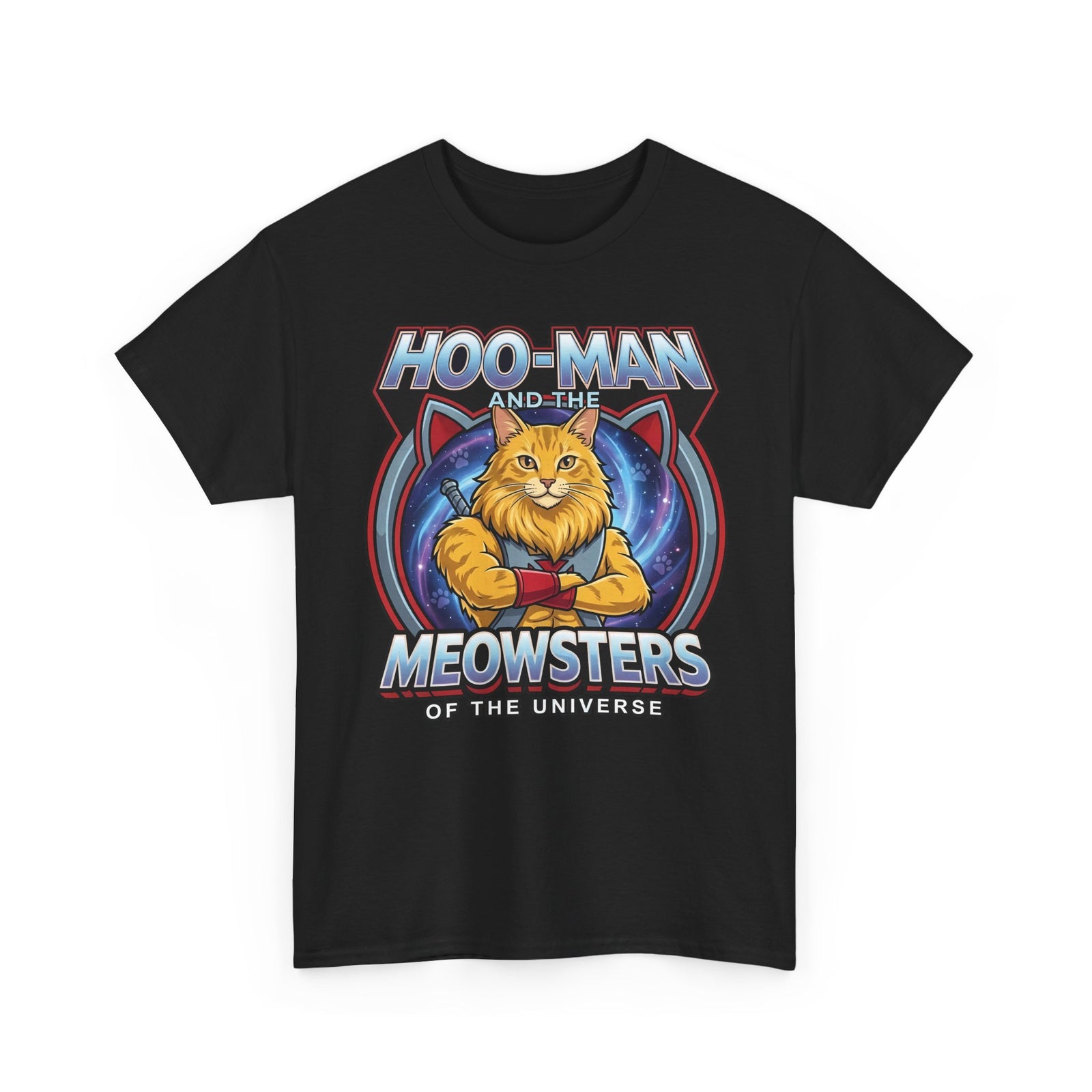 Hoo-Man and the Meowsters of the Universe T-Shirt