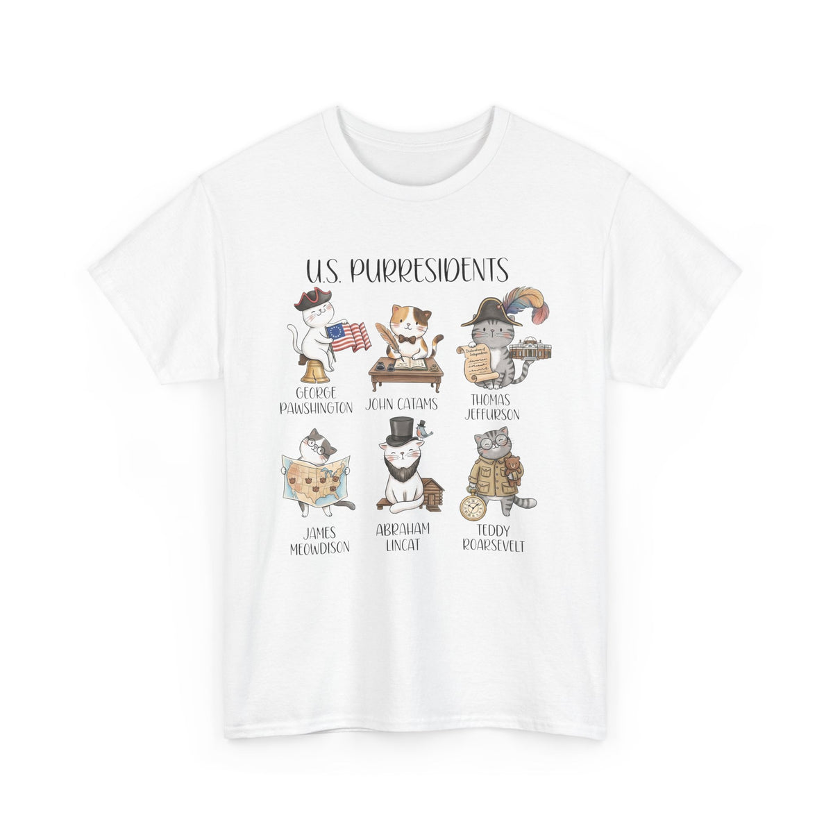 US Purresidents Funny Cat T-Shirt