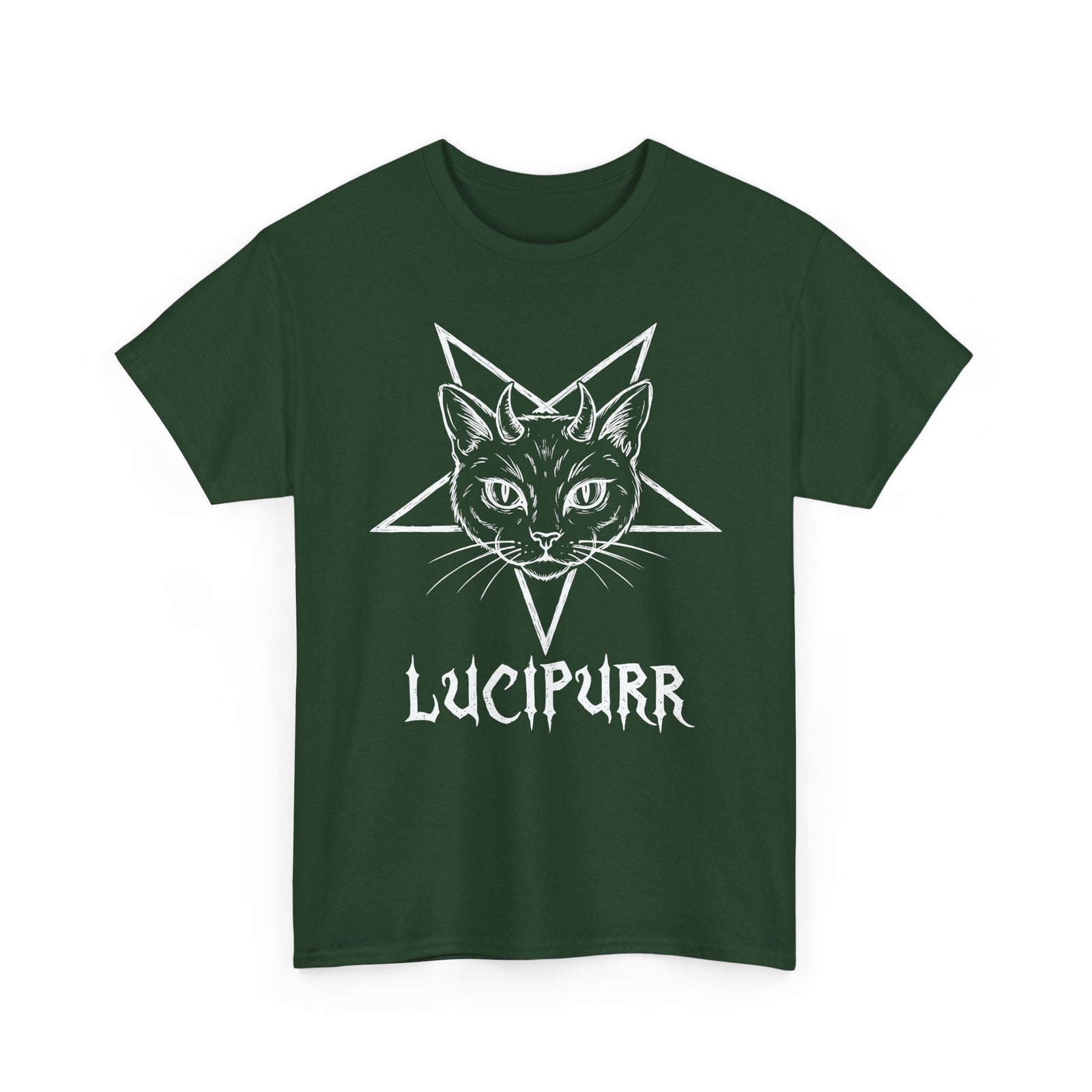 Lucipurr Lucifer Cat T-Shirt — Gothic Cat Tee