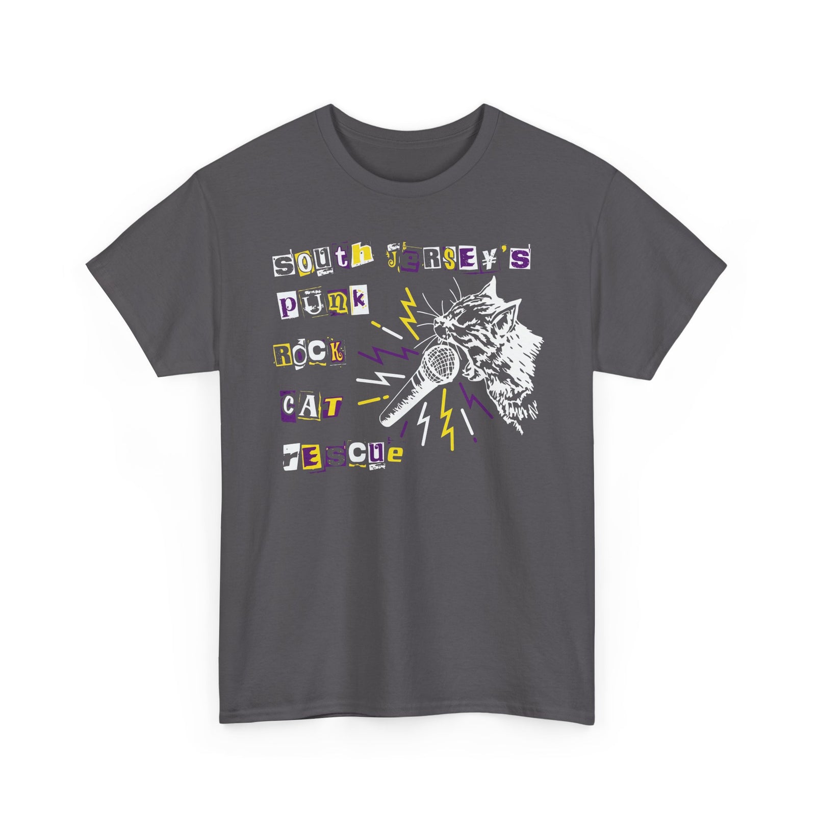 Punk Rock Cat Tee Graphic Band Shirt