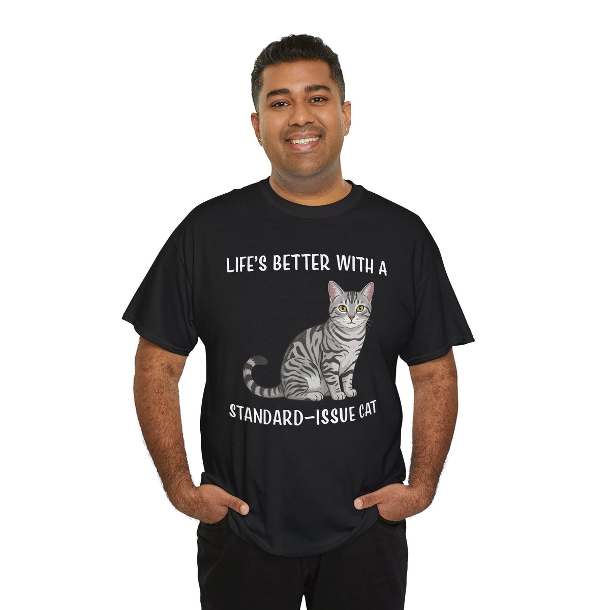 Standard Issue Cat T-Shirt Cute Graphic Cat Tee