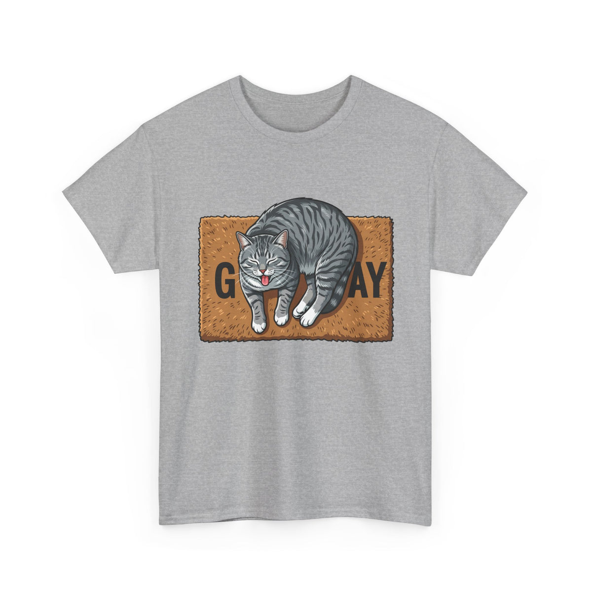 Copy of Basic Human Needs Orange Cat T-Shirt — Funny Sarcastic Tabby Tee