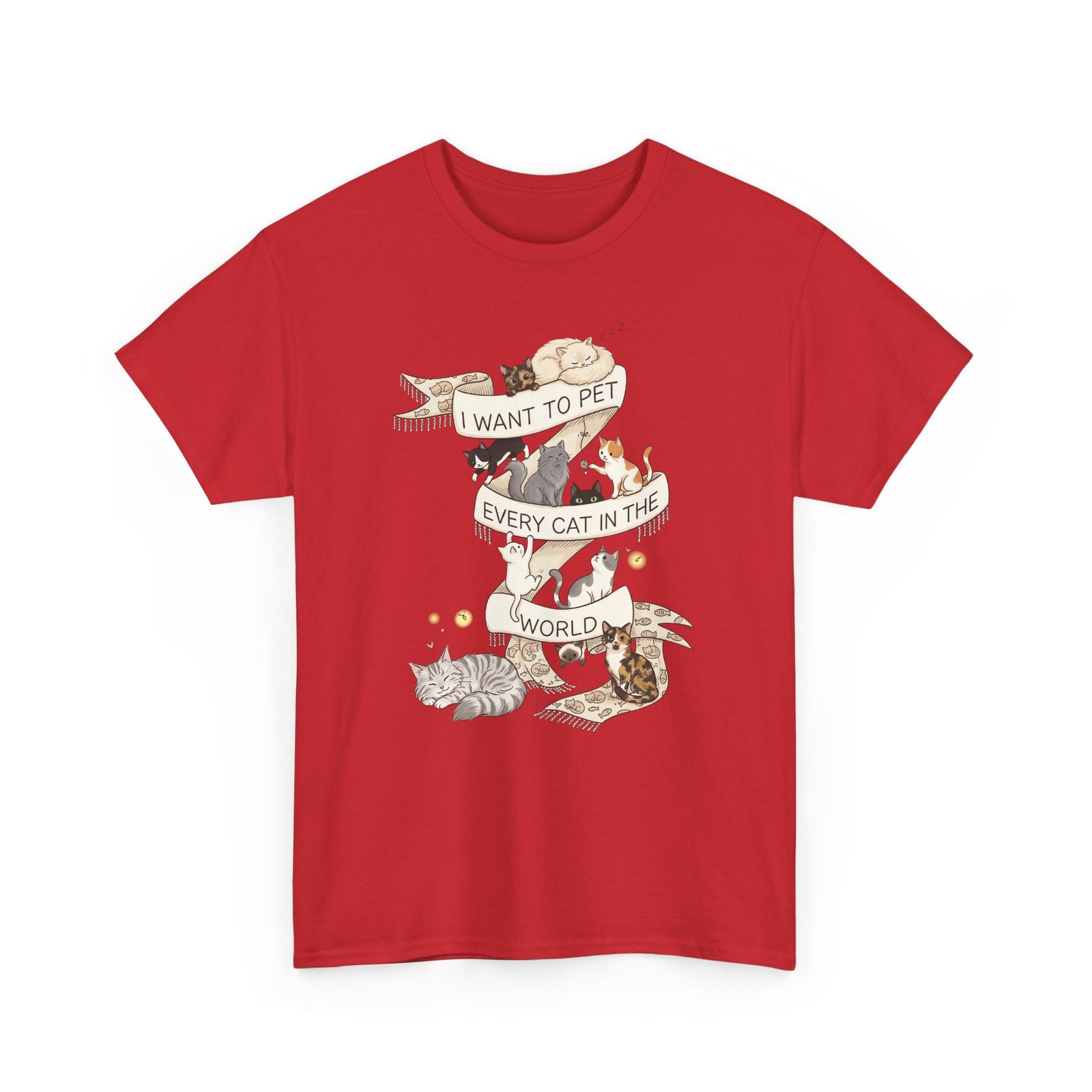 I Want to Pet Every Cat in the World T-Shirt — Cat Lover Tee