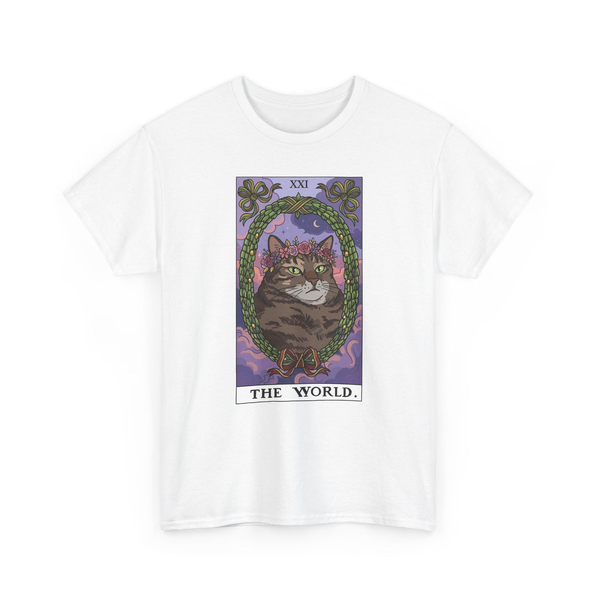 Cat the World Tarot Card T-Shirt
