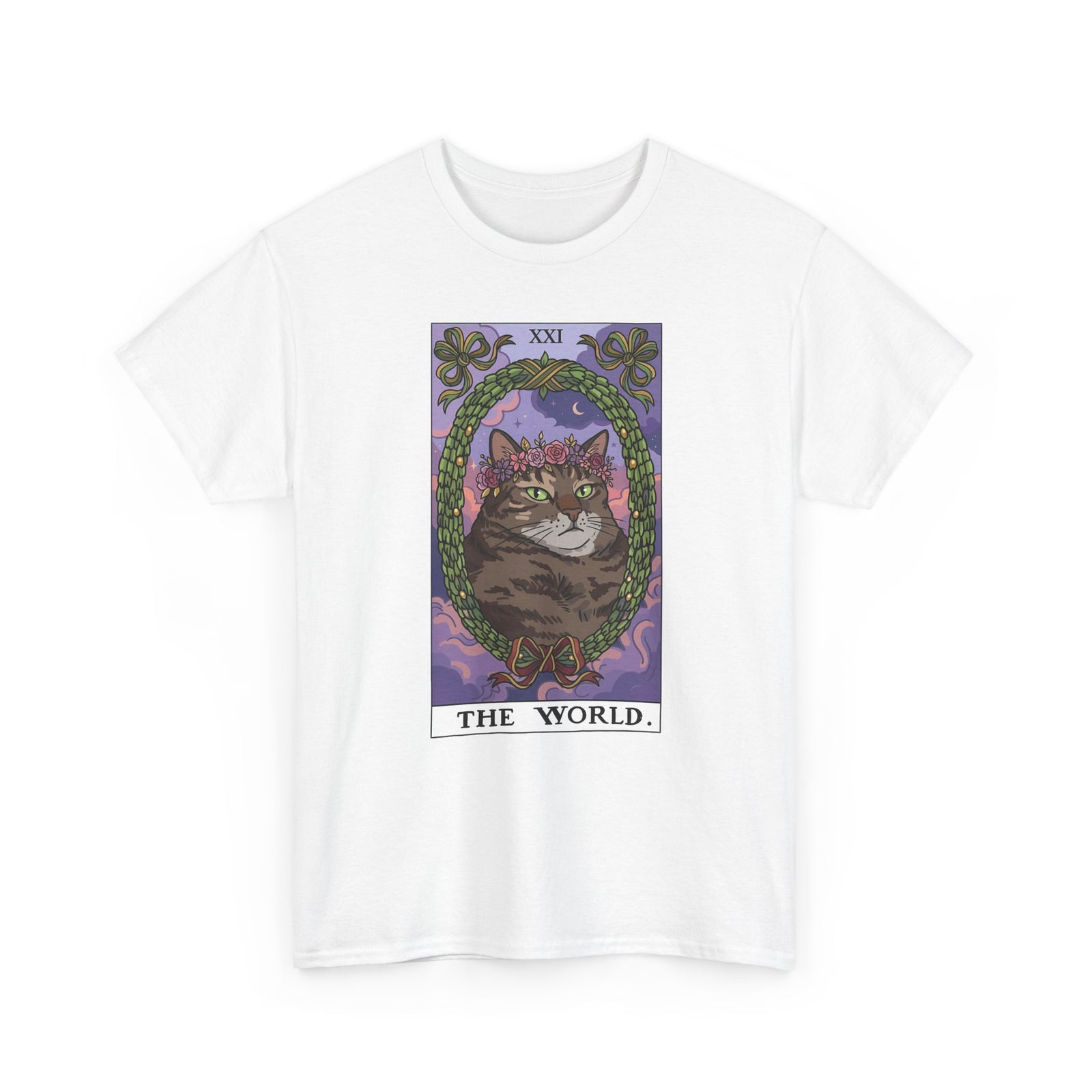 Cat the World Tarot Card T-Shirt