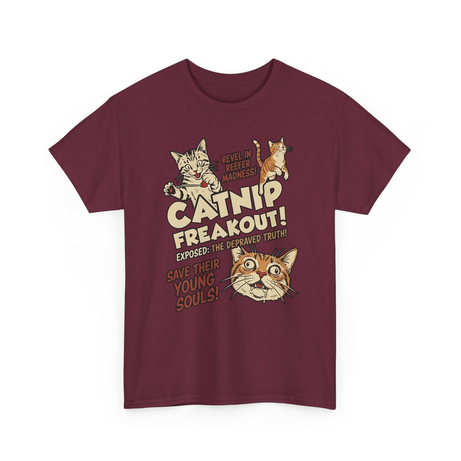 Catnip Freakout T-Shirt — Funny Cat Lover Tee