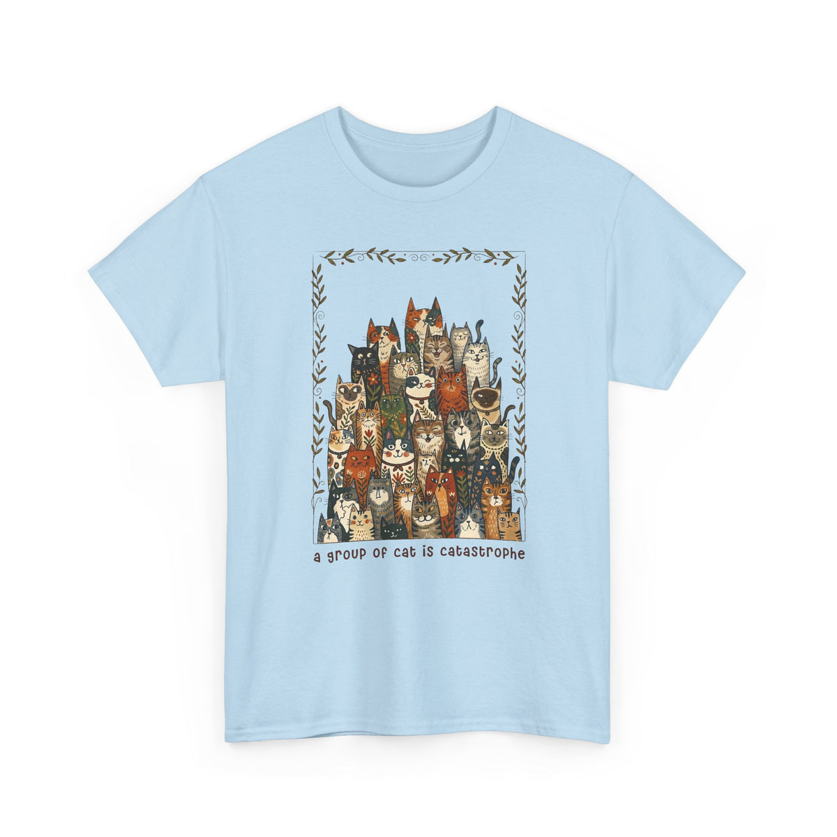'A Group of Cats Is Catastrophe' T-Shirt — Funny Cat Lover Tee