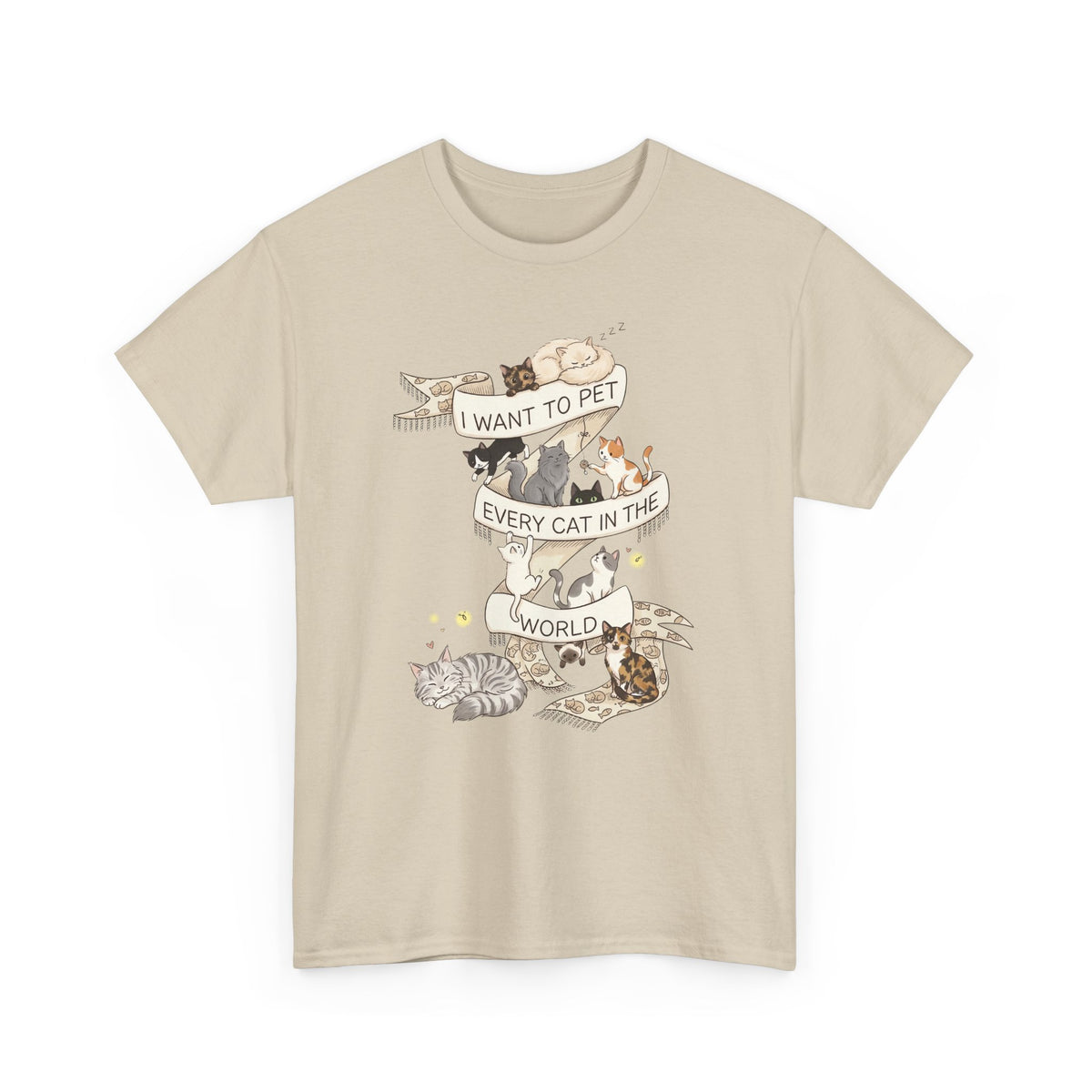 I Want to Pet Every Cat in the World T-Shirt — Cat Lover Tee