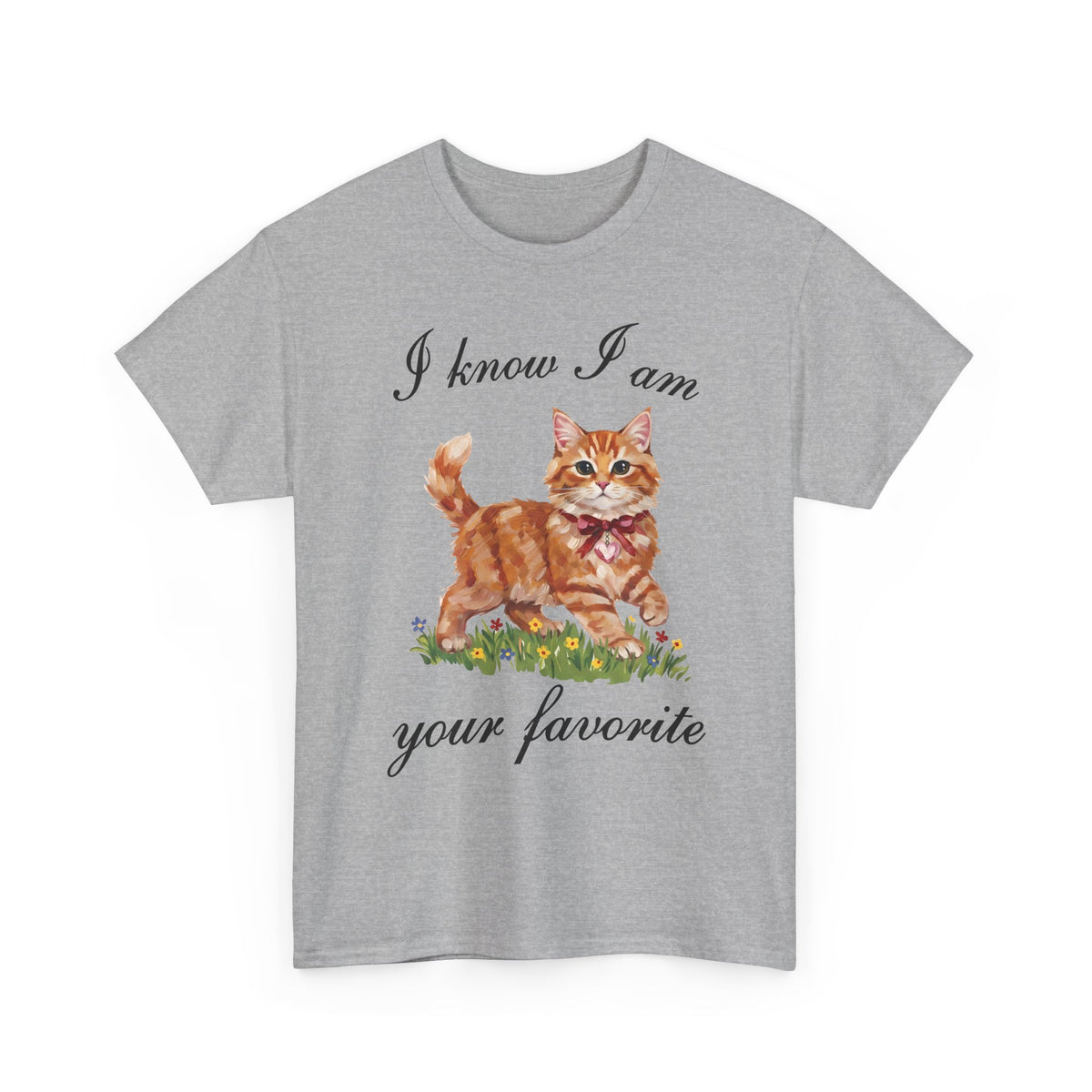 I Know I Am Your Favorite T-Shirt — Funny Sassy Orange Cat Tee