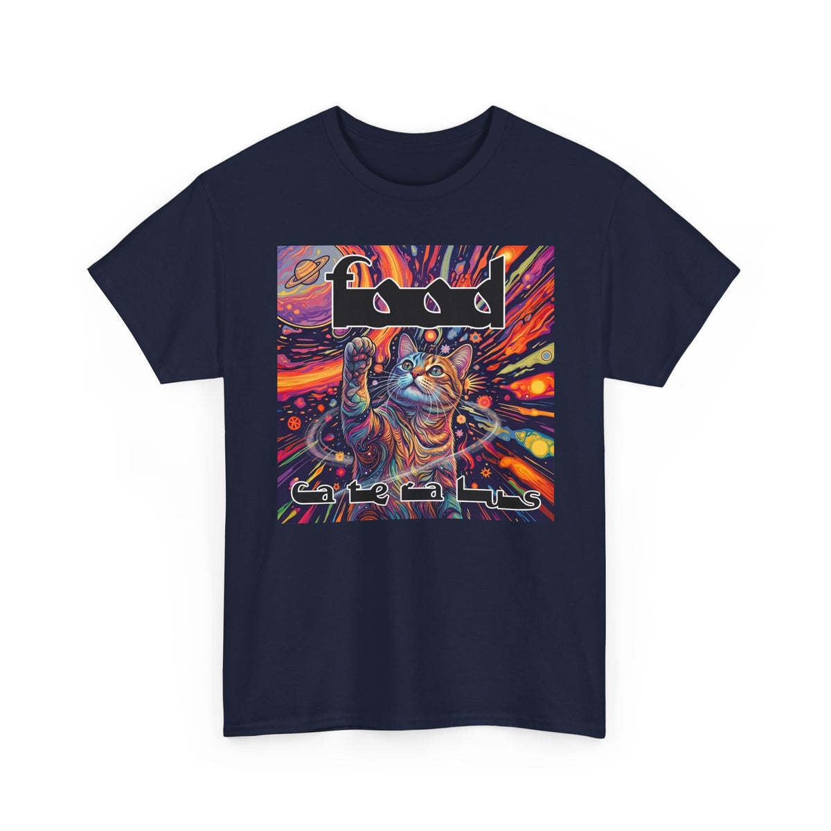 Funny Progressive Metal Cat T-Shirt — Progressive Metal Band Cat Graphic Tee