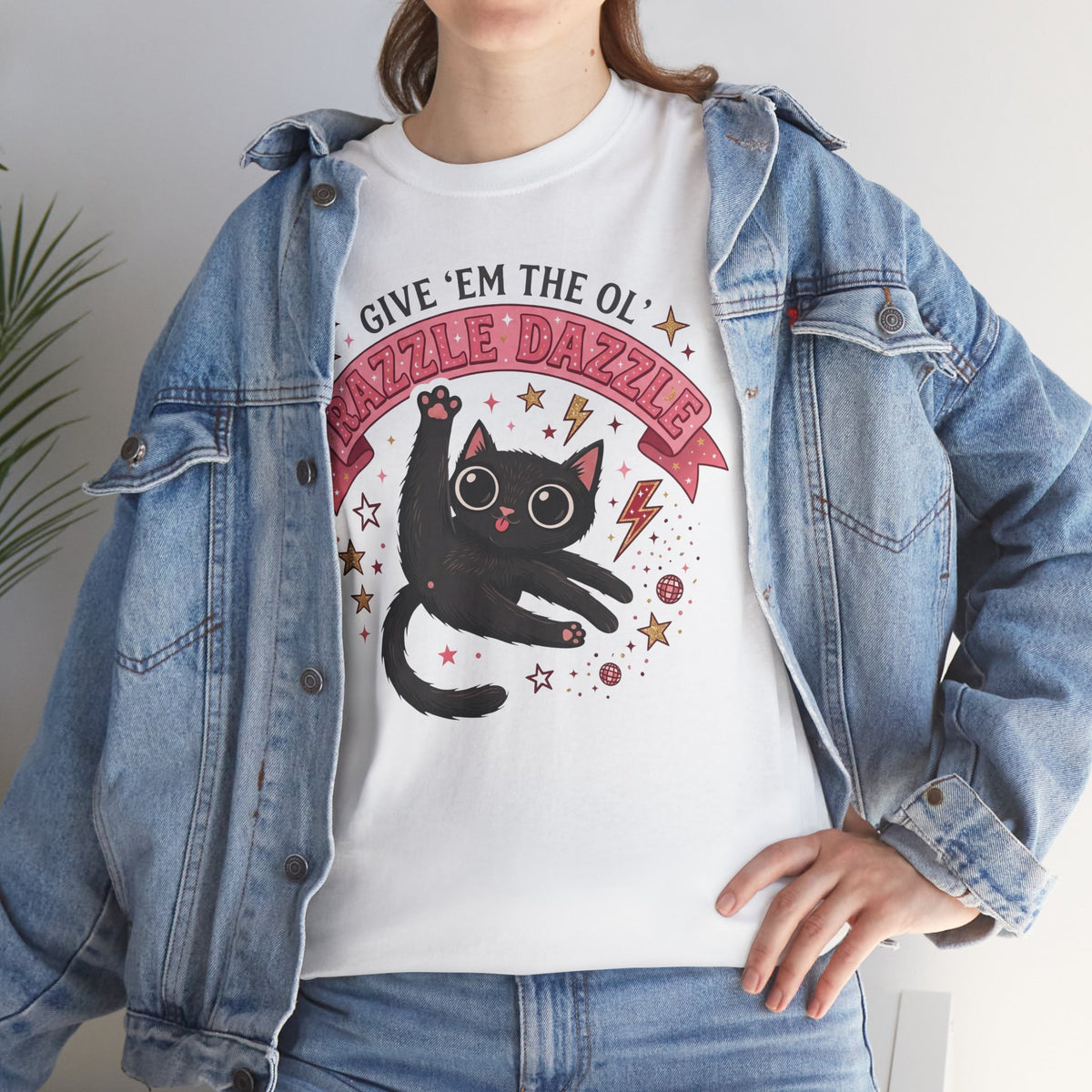 Razzle Dazzle Cat T-Shirt — Give 'em the Ol' Razzle Dazzle