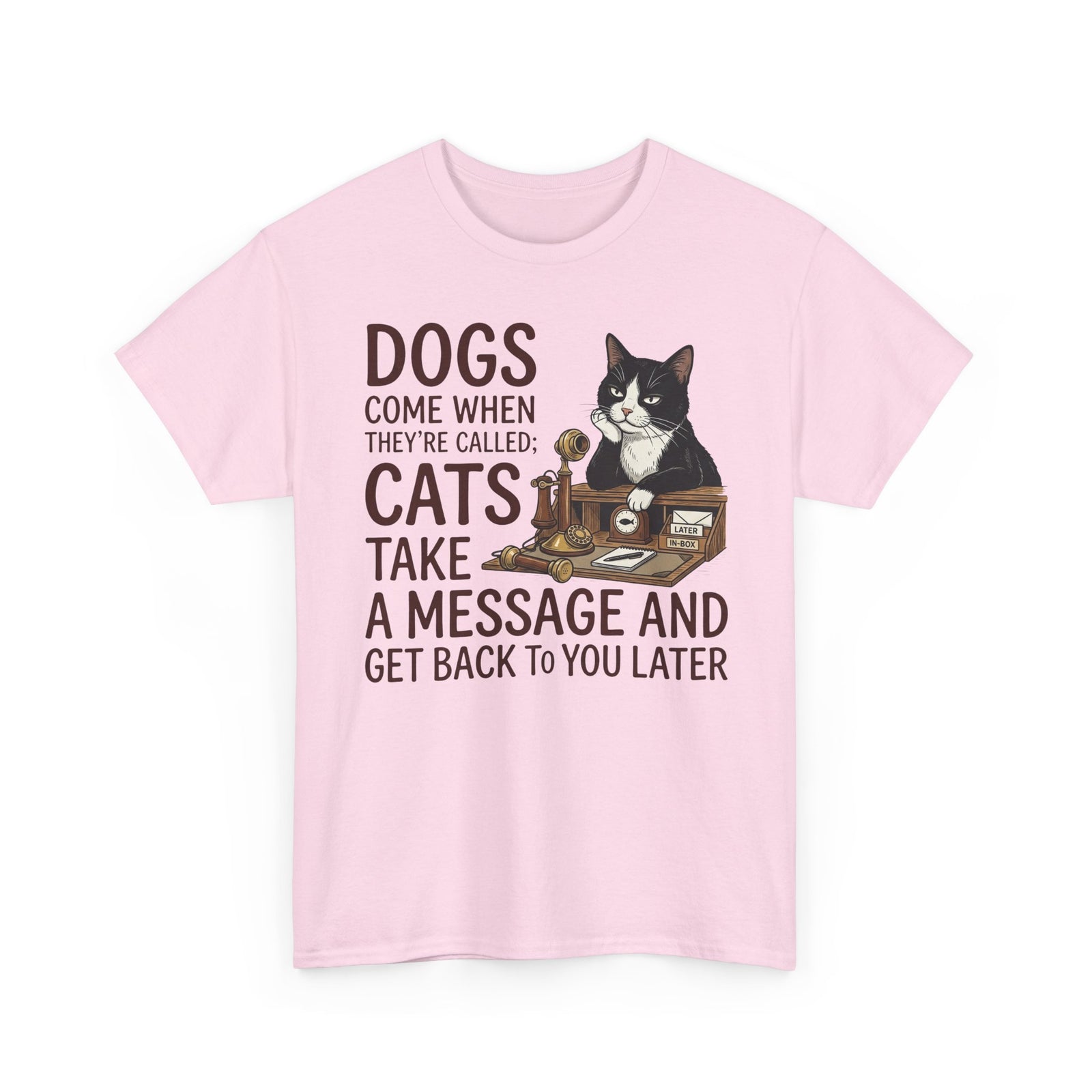 Cats Take a Message Tee — Funny Cat Lover T-Shirt