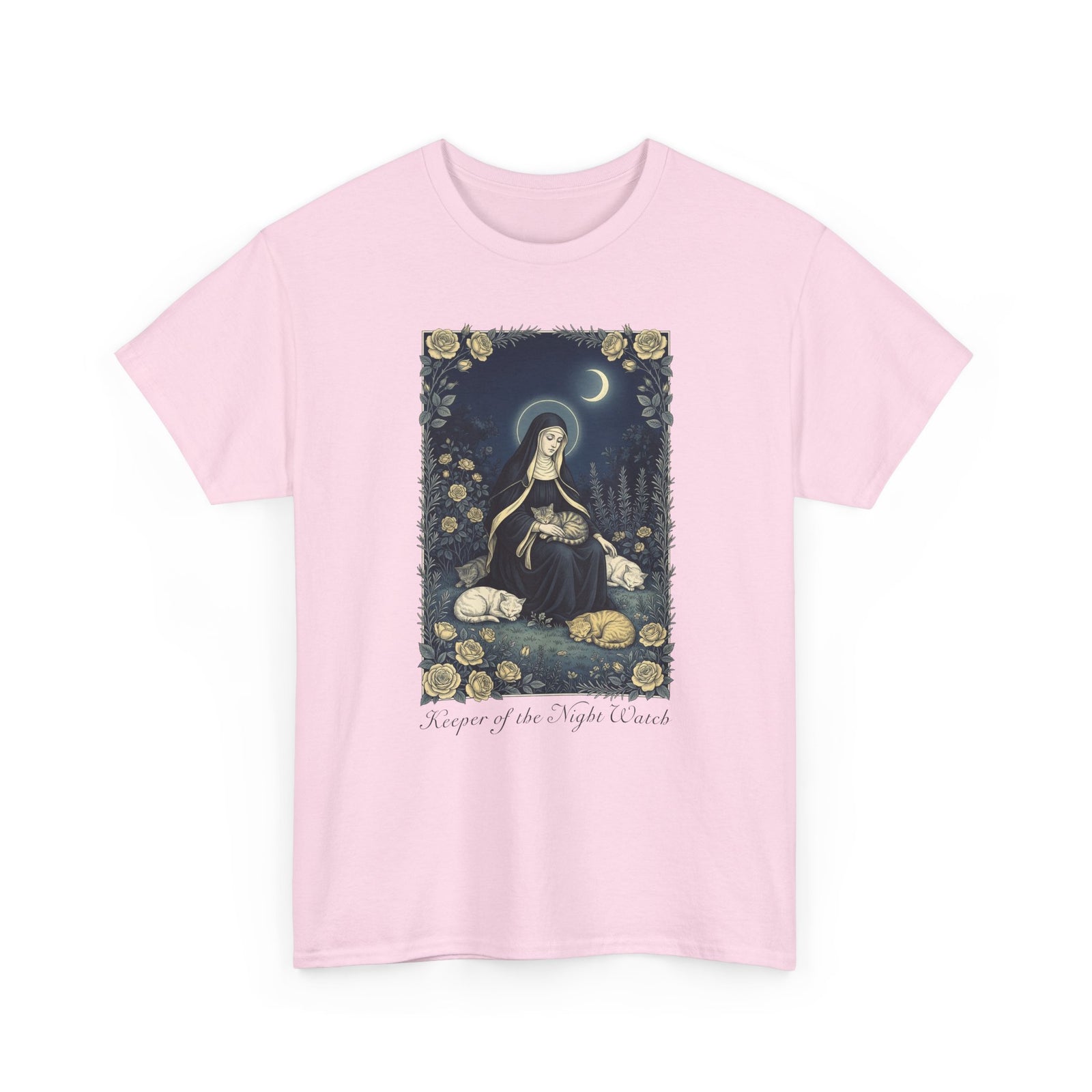 Keeper of the Night Watch Gertrude of Nivelles Cats T-Shirt
