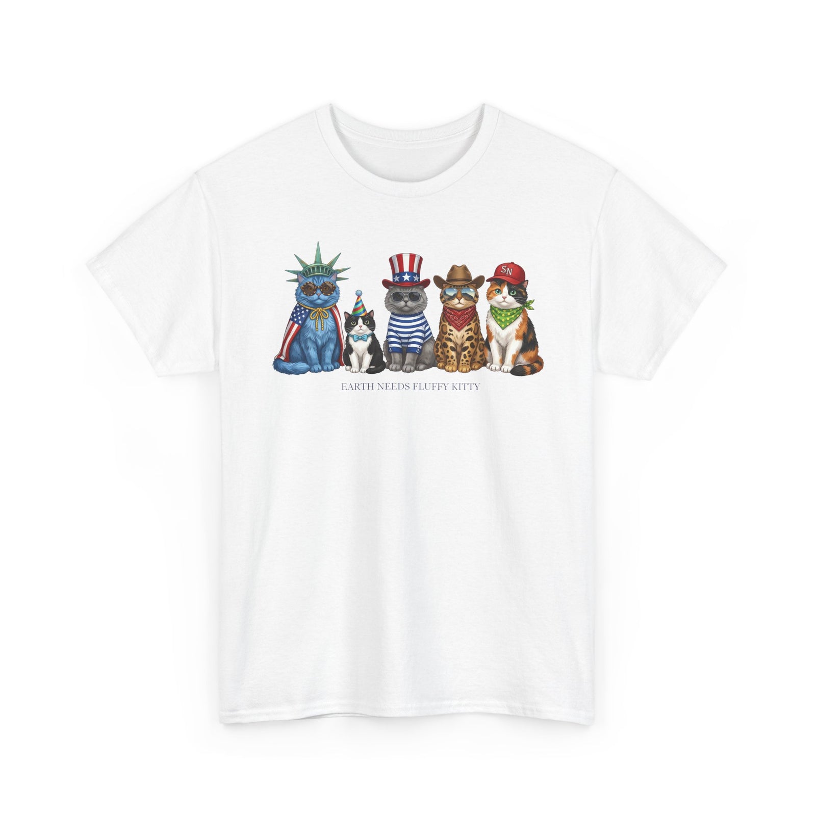 Earth Needs Fluffy Kitty T-Shirt