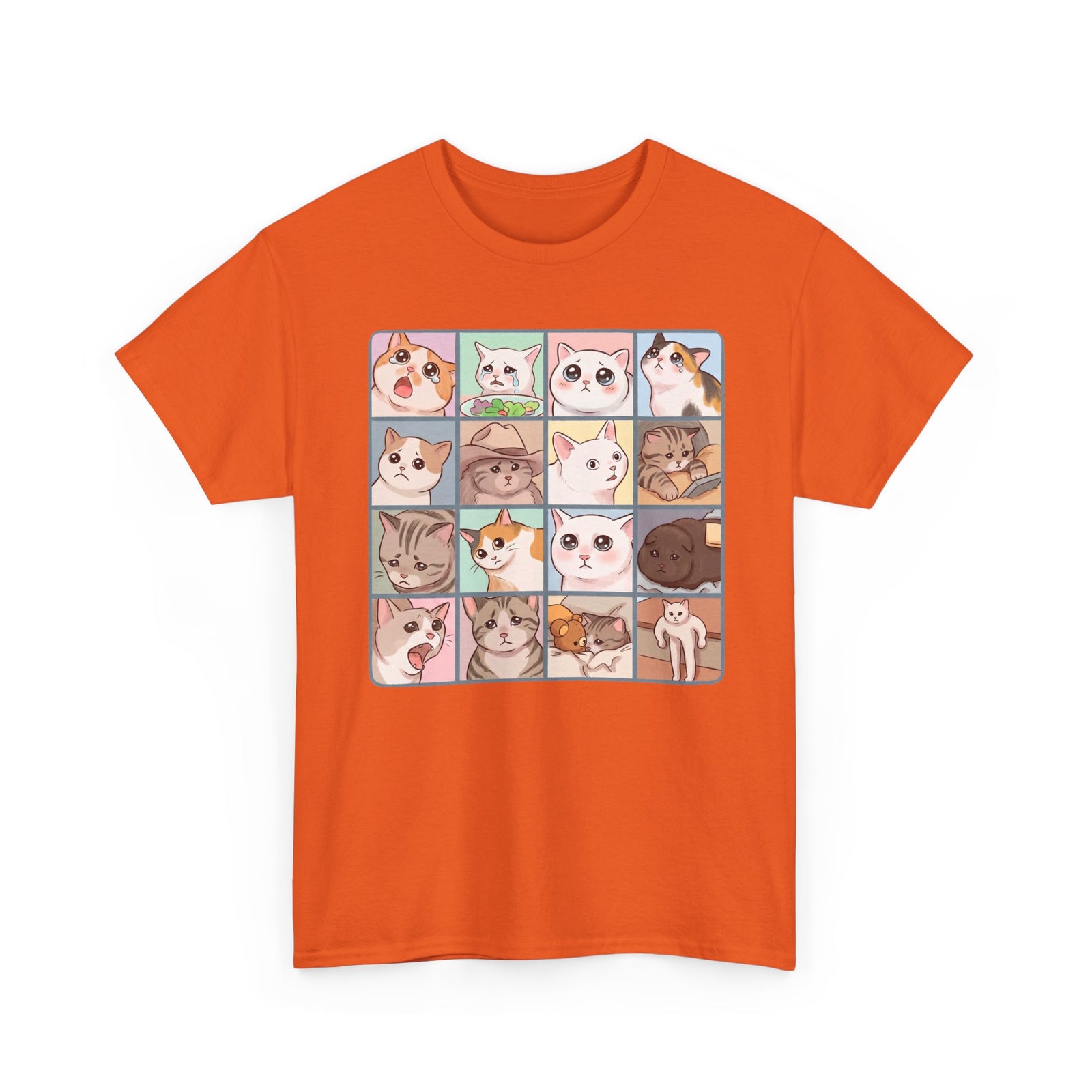 Cat Reactions Tee Funny Cat Memes T-Shirt
