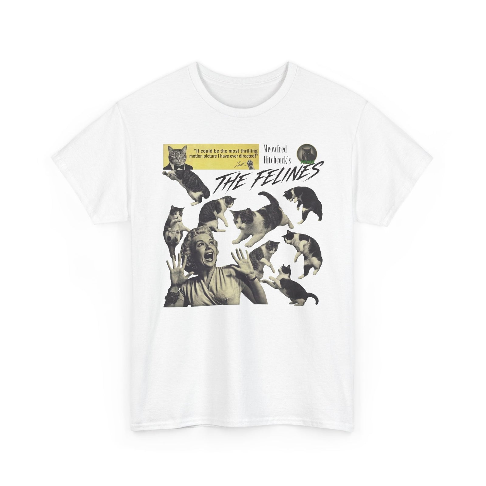 Retro Felines T-Shirt — Vintage Cat Graphic Tee