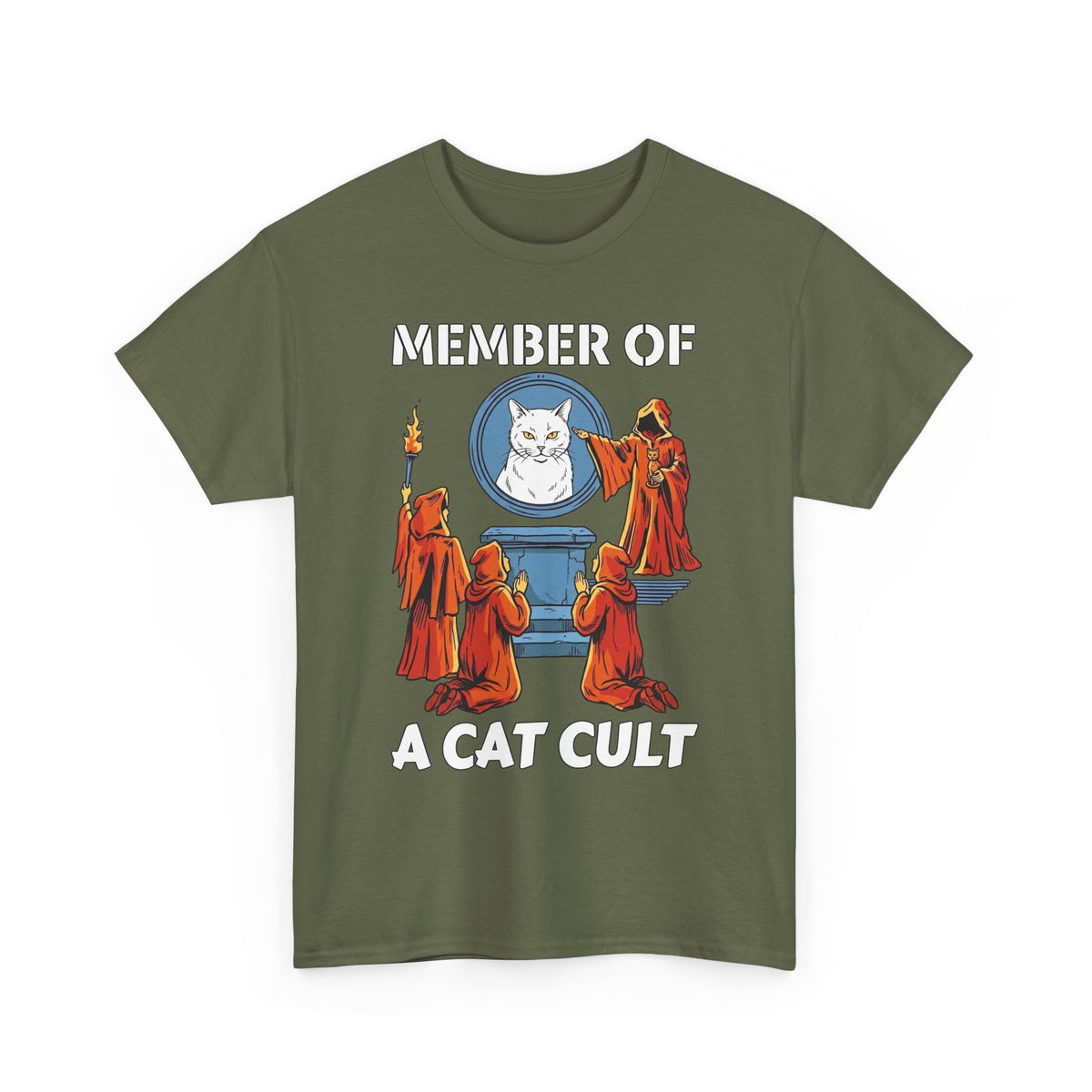 Member of a Cat Cult T-Shirt — Funny Cat Lover Tee