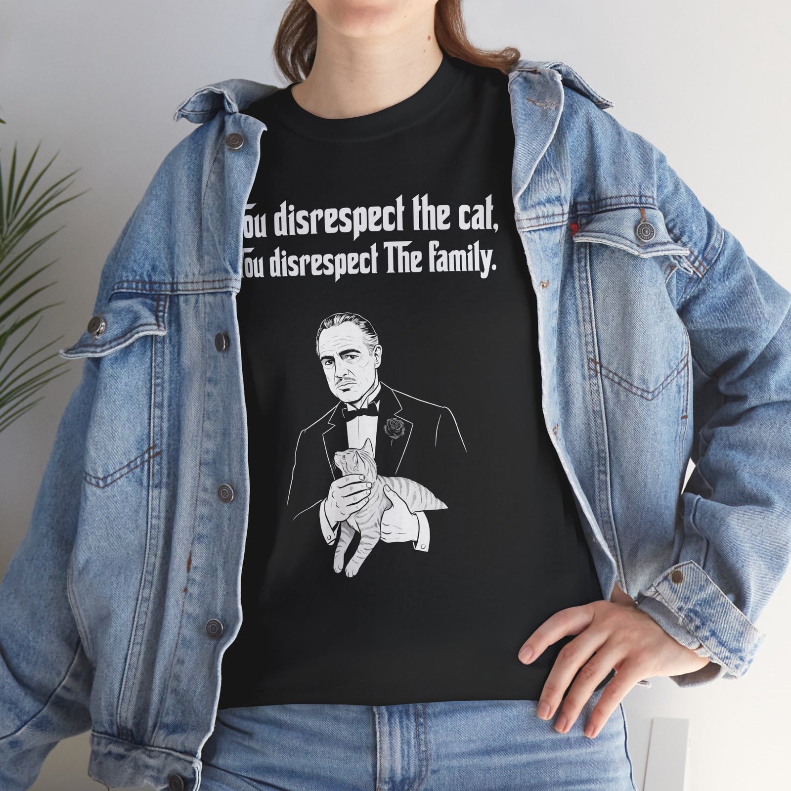 Cat Lovers Tee — "You Disrespect the Cat, You Disrespect the Family"