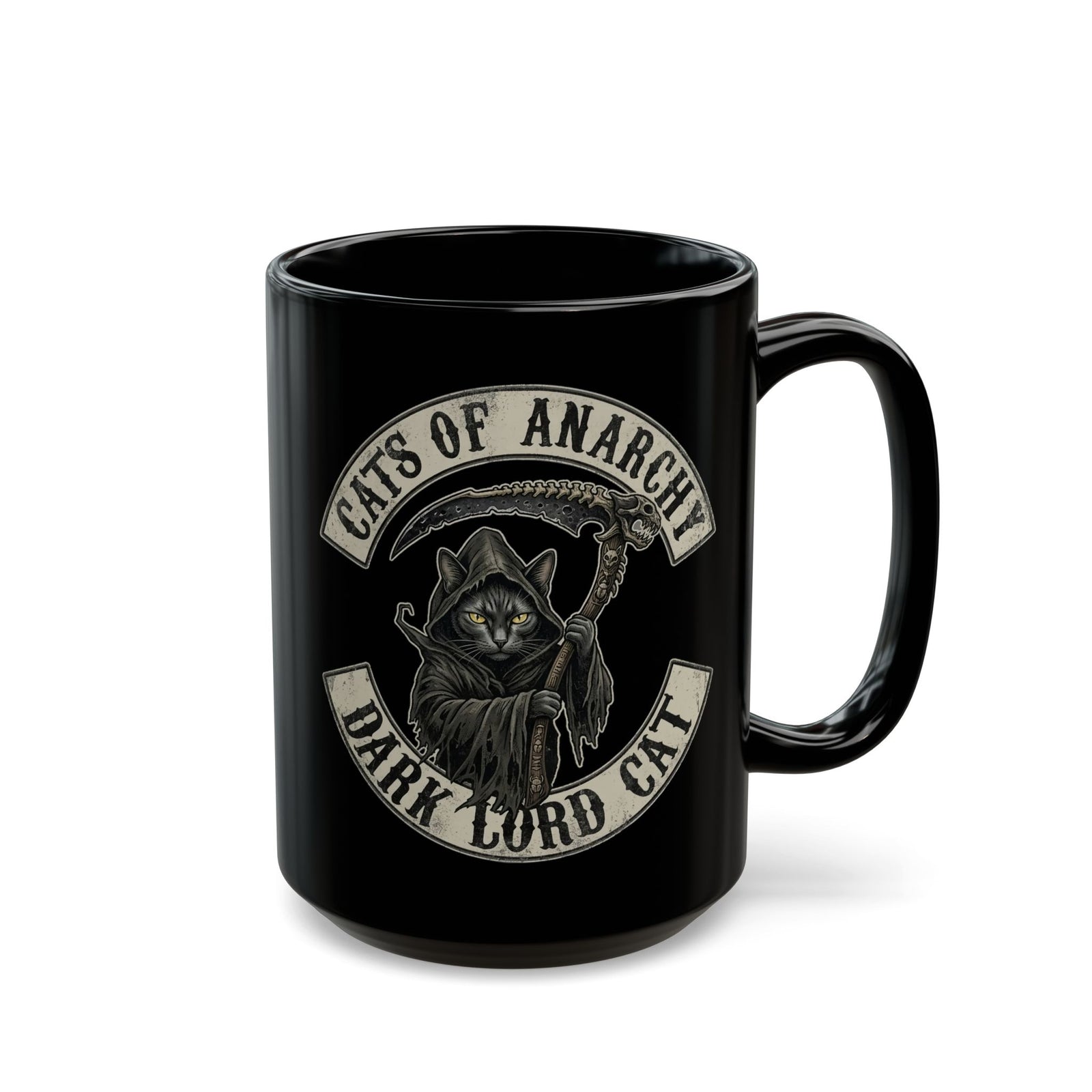 Dark Lord Cat Black Mug — Cats of Anarchy Graphic Mug