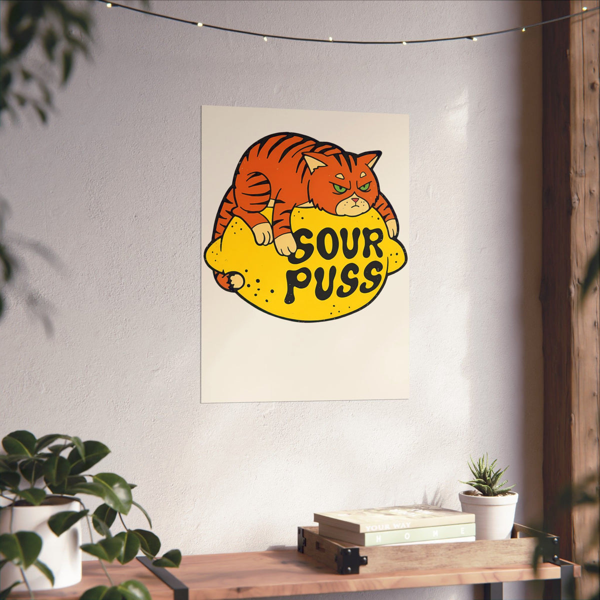 Sour Puss Cat Poster