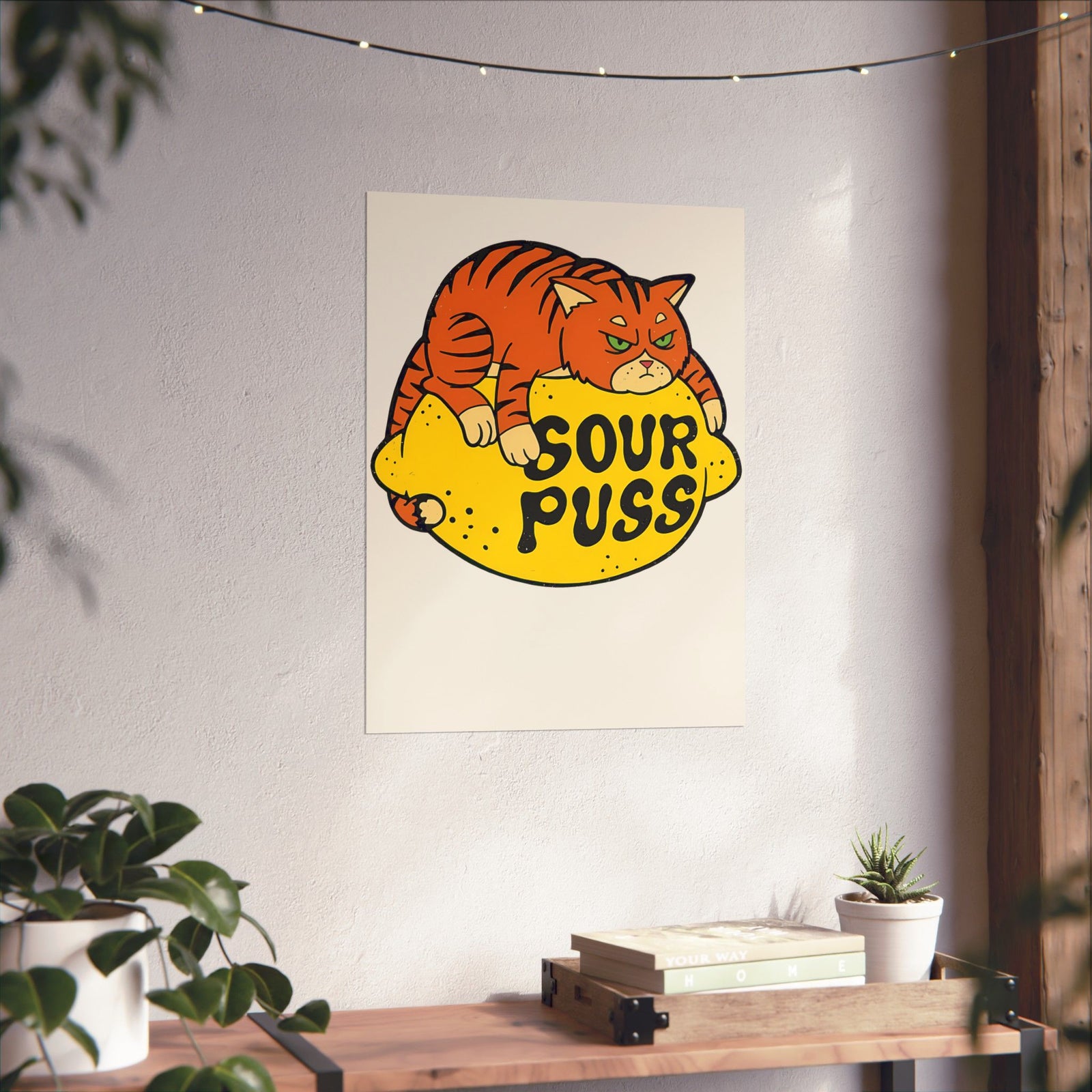 Sour Puss Cat Poster