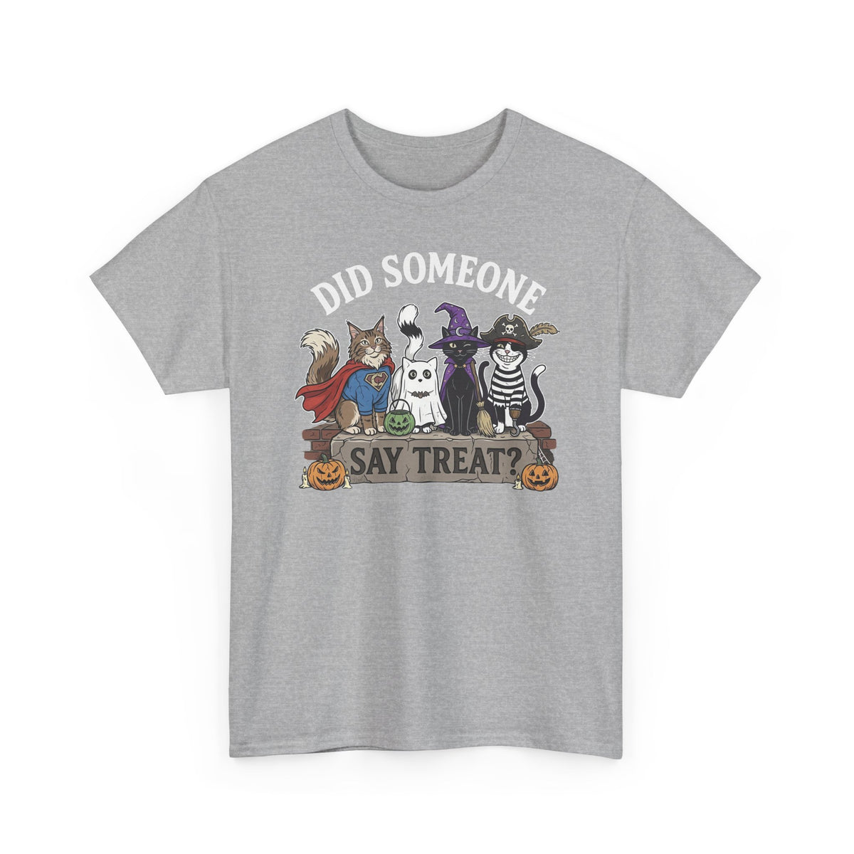 Halloween Cats "Did Someone Say Treat?" T-Shirt