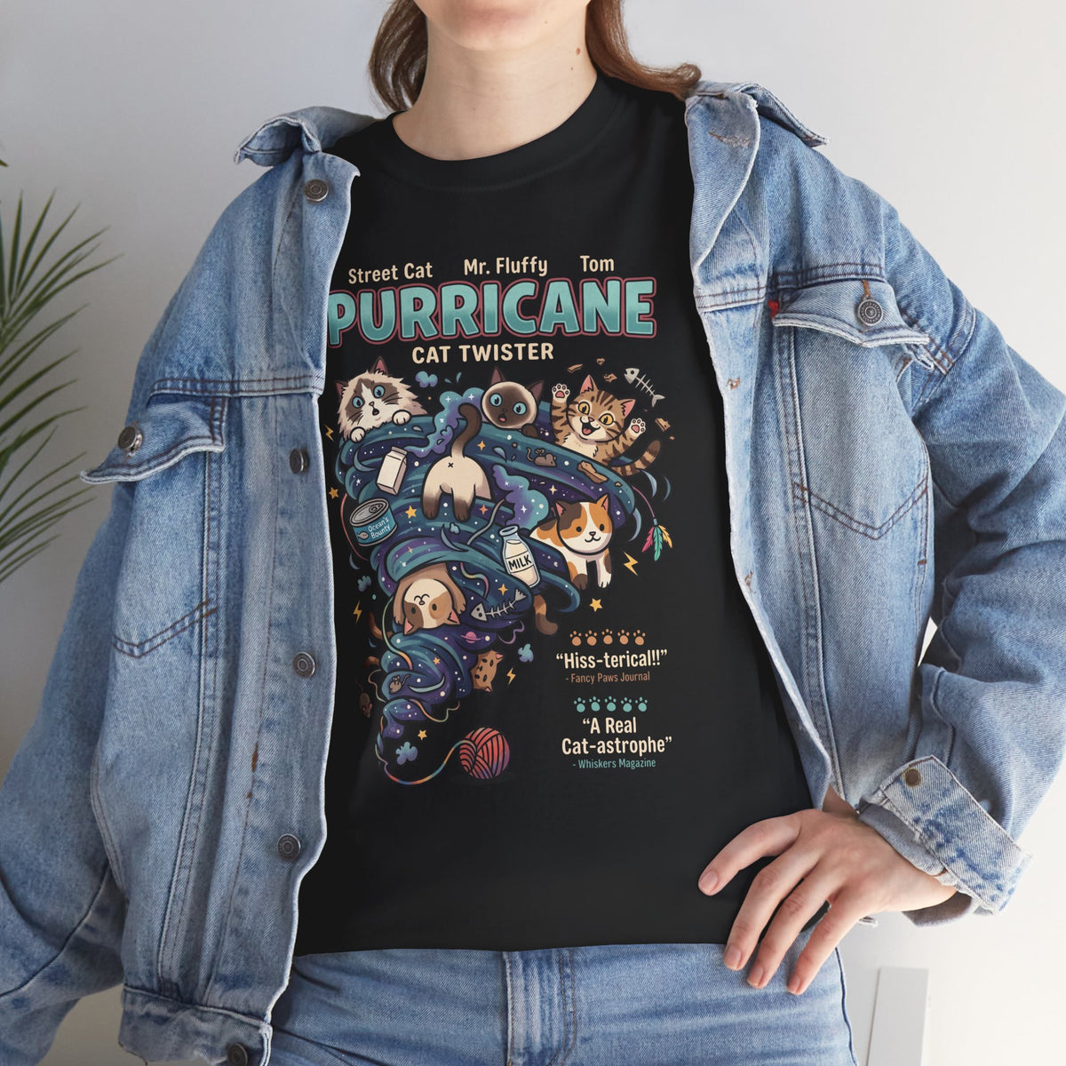 Purricane Funny Cat T-Shirt