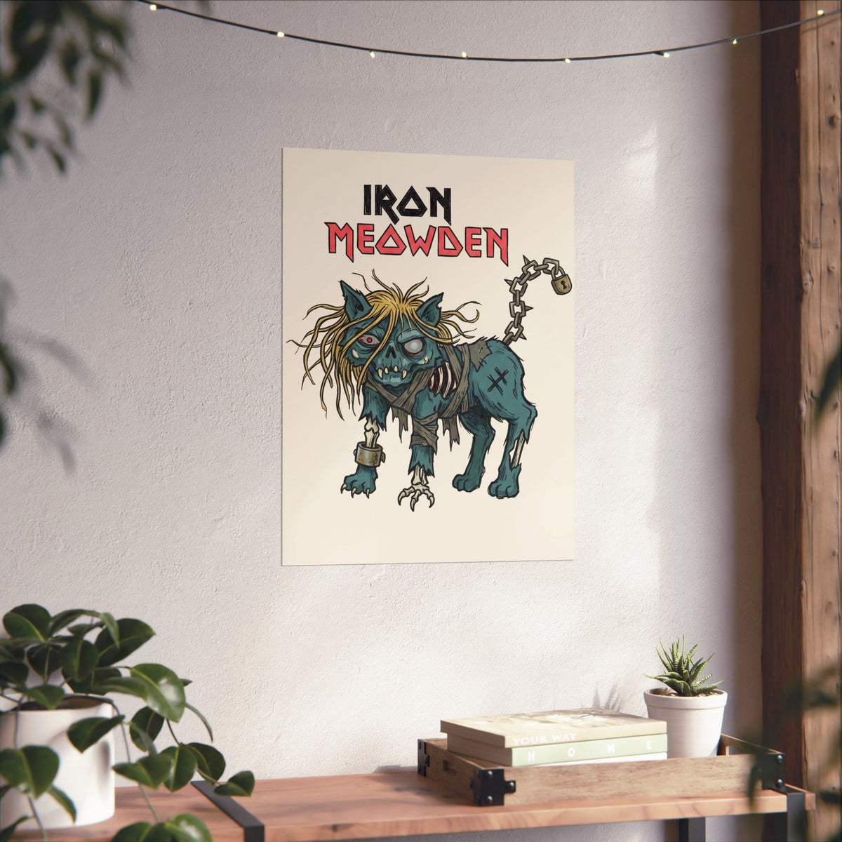 Cat Rock Hip Hop Poster — Vintage Cat Band Graphic Poster