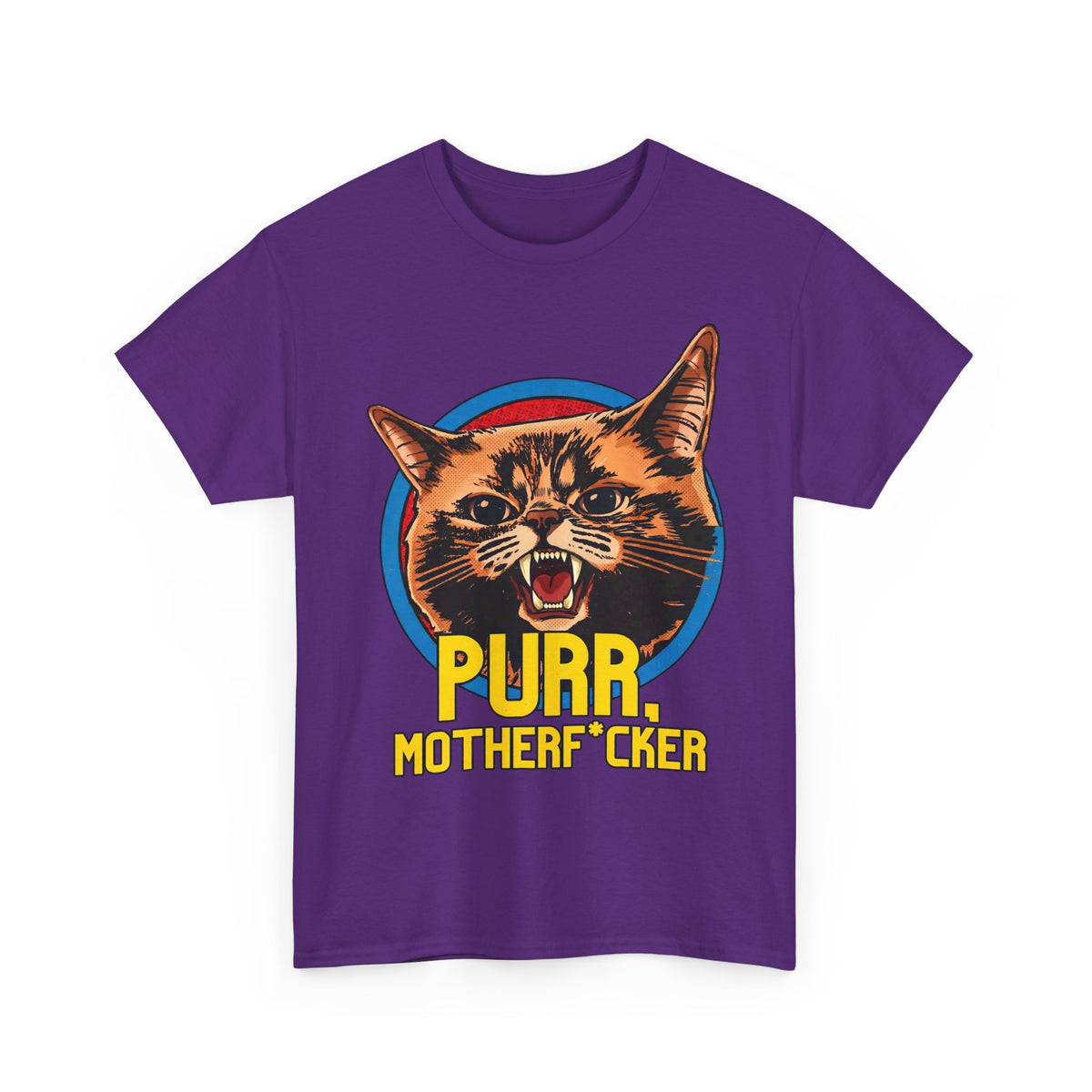 Purr Motherfvcker T-Shirt — Funny Angry Cat Graphic Tee