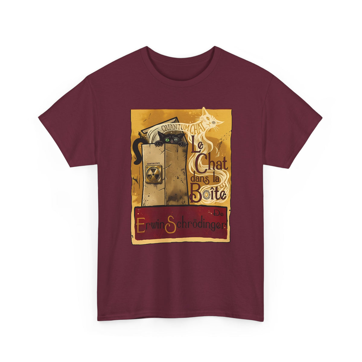 Le Chat dans la Boite Cat T-Shirt — Cute French Cat Graphic Tee