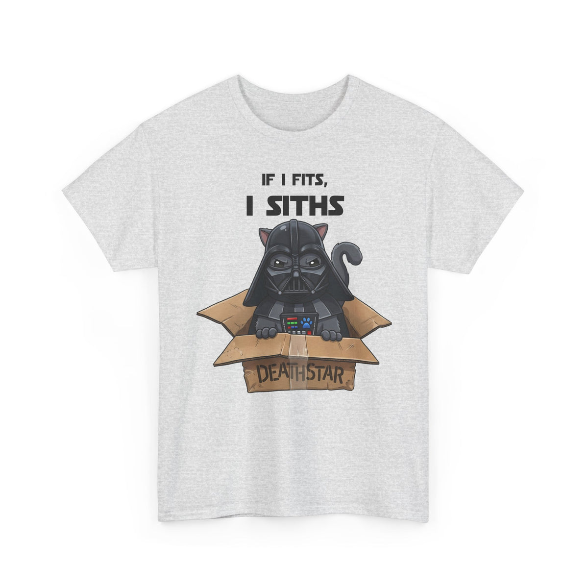 Space Villain Kitten Retro Galaxy Cat T-Shirt Funny Cat in Box Graphic Tee