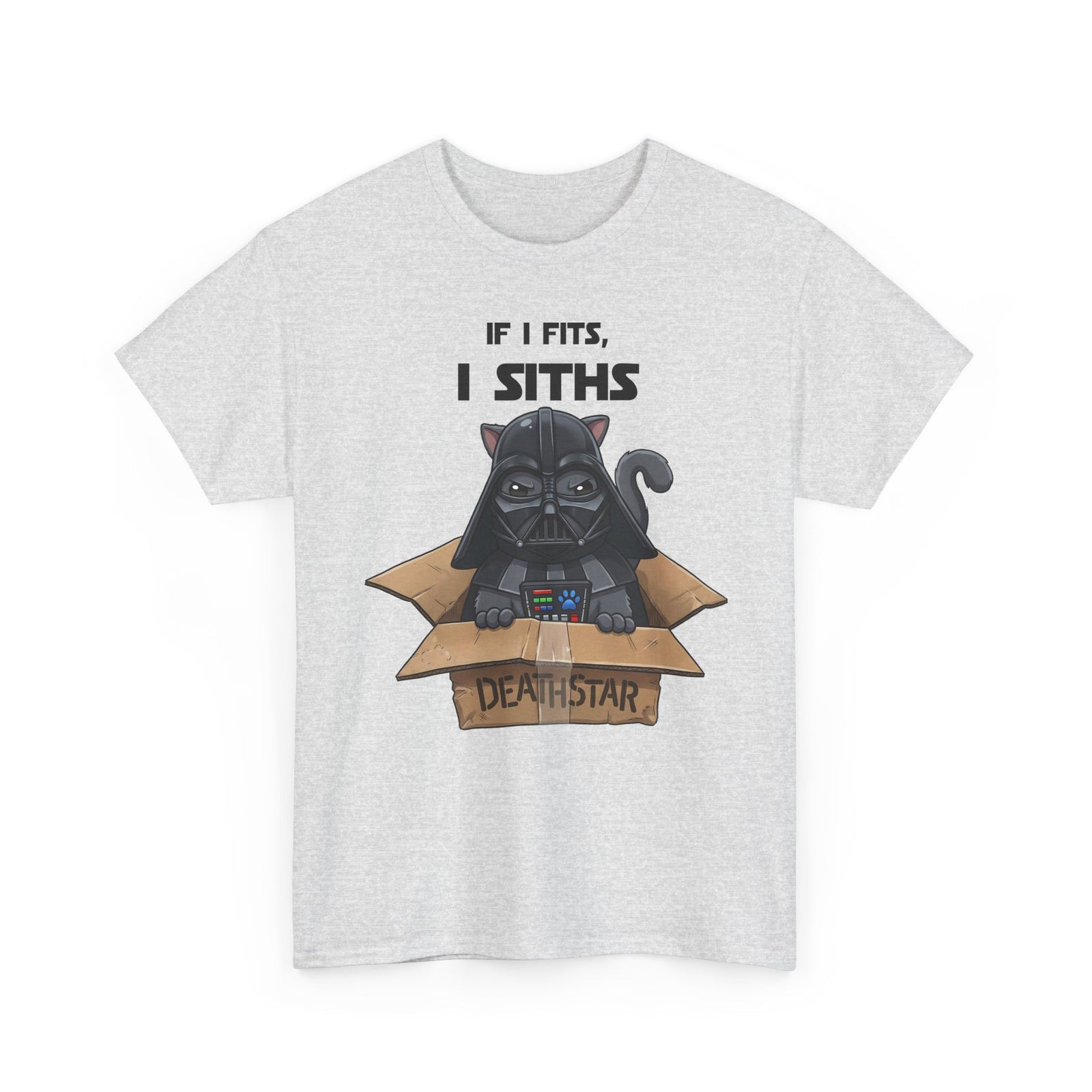 Space Villain Kitten Retro Galaxy Cat T-Shirt Funny Cat in Box Graphic Tee